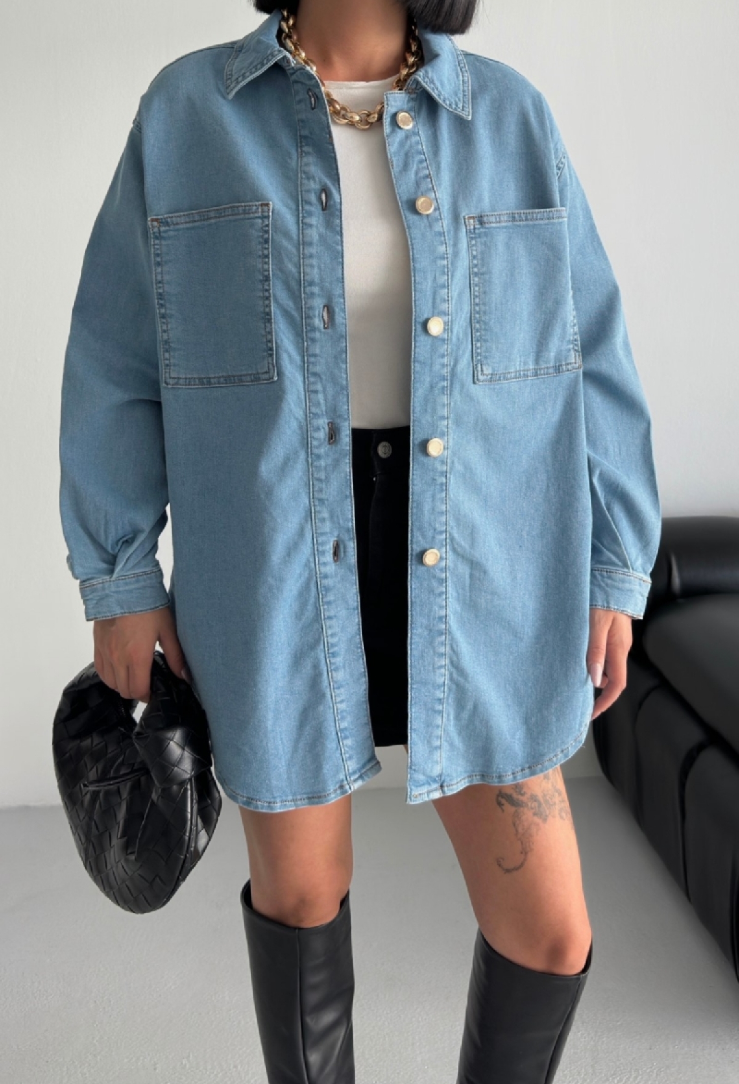 Casual Oversized Buttoned Shirt Long Sleeve - Brand: XLove - Women & Kids, Baby Clothes Wholesale - TheBS Women