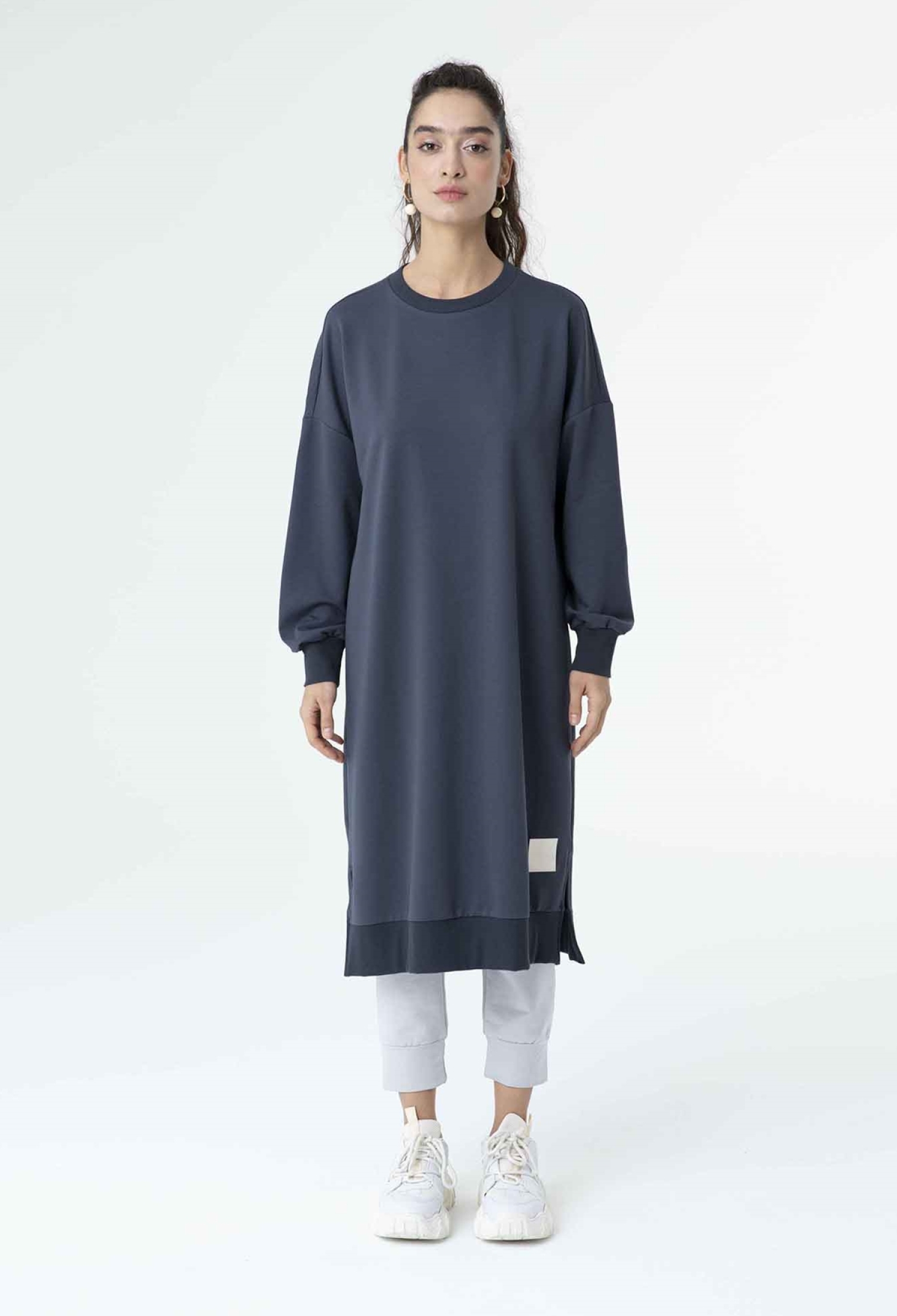 NavyTunic Oversized Fit Crew Neck - Brand: SOUL - Women & Kids, Baby Clothes Wholesale - TheBS Women