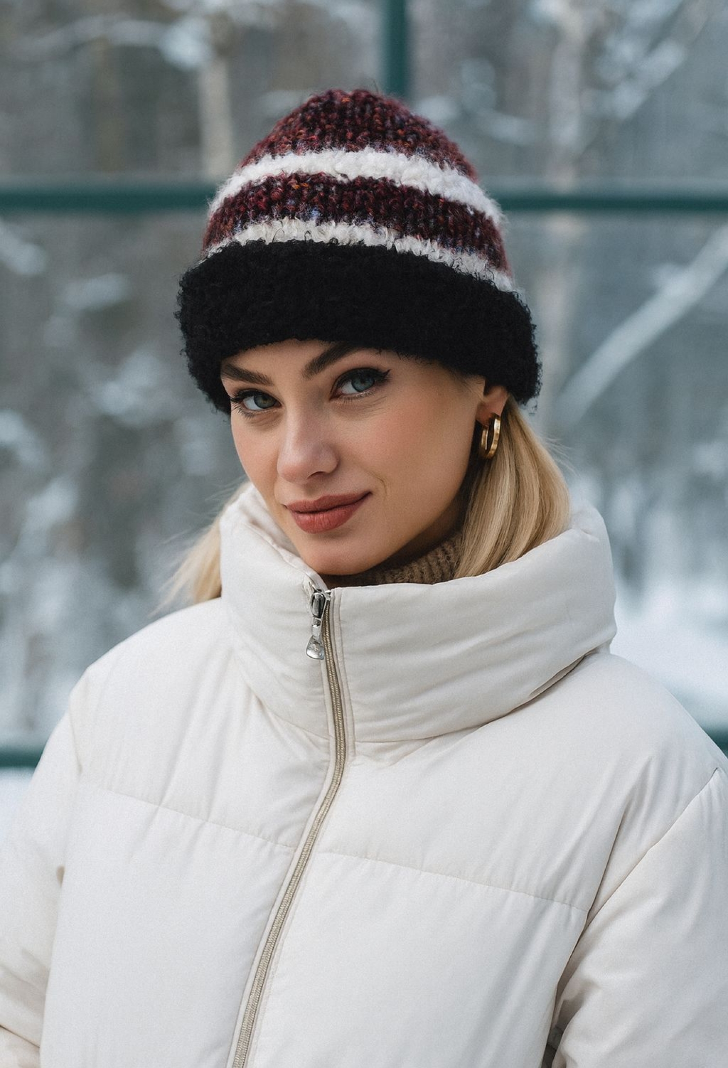 Black Beret Casual Vintage Streetwear Striped - Brand: Axesoire - Women & Kids, Baby Clothes Wholesale - TheBS Women