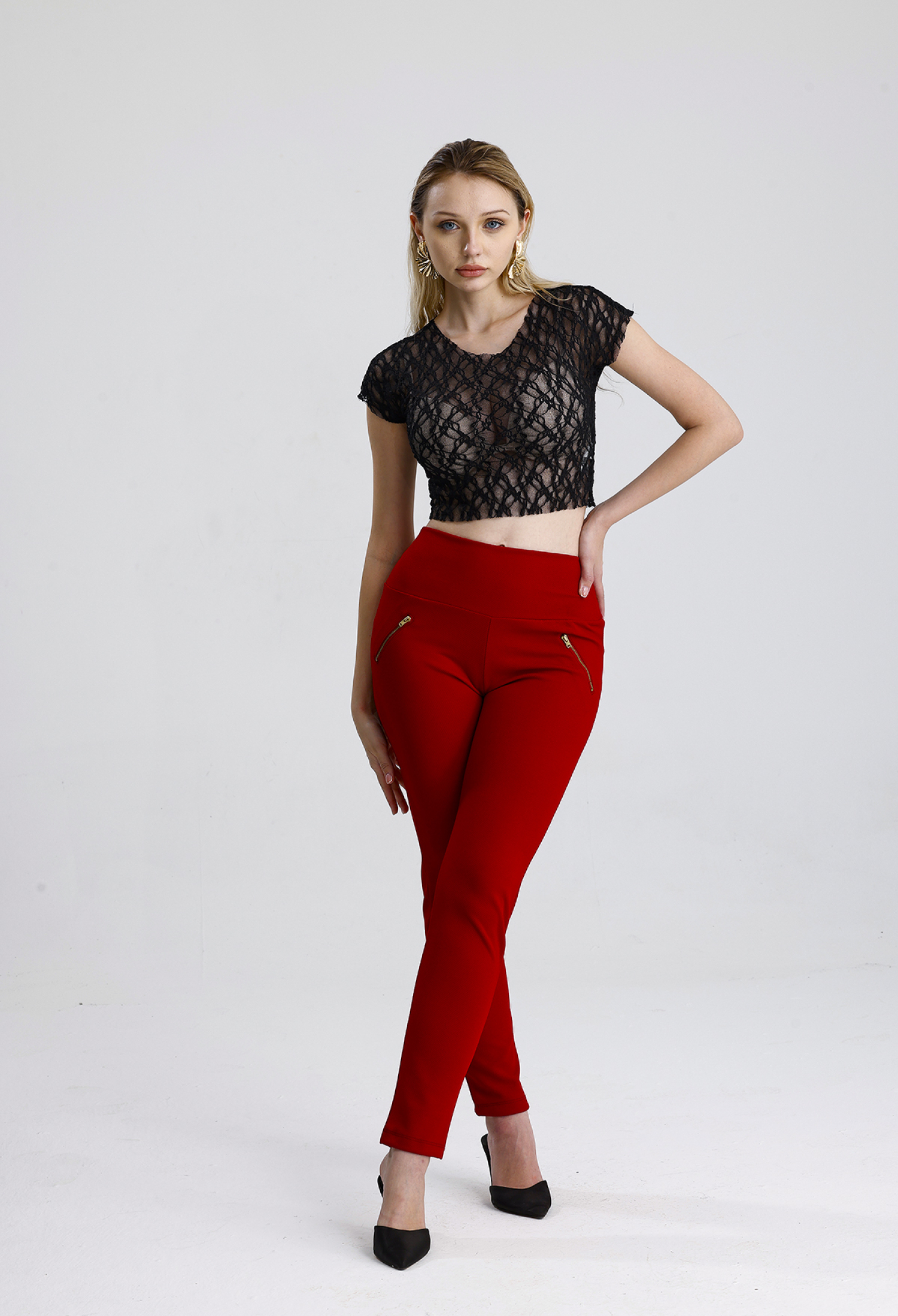 Red Sexy Elegant Casual Pants - Brand: SENSE - Women & Kids, Baby Clothes Wholesale - TheBS Women