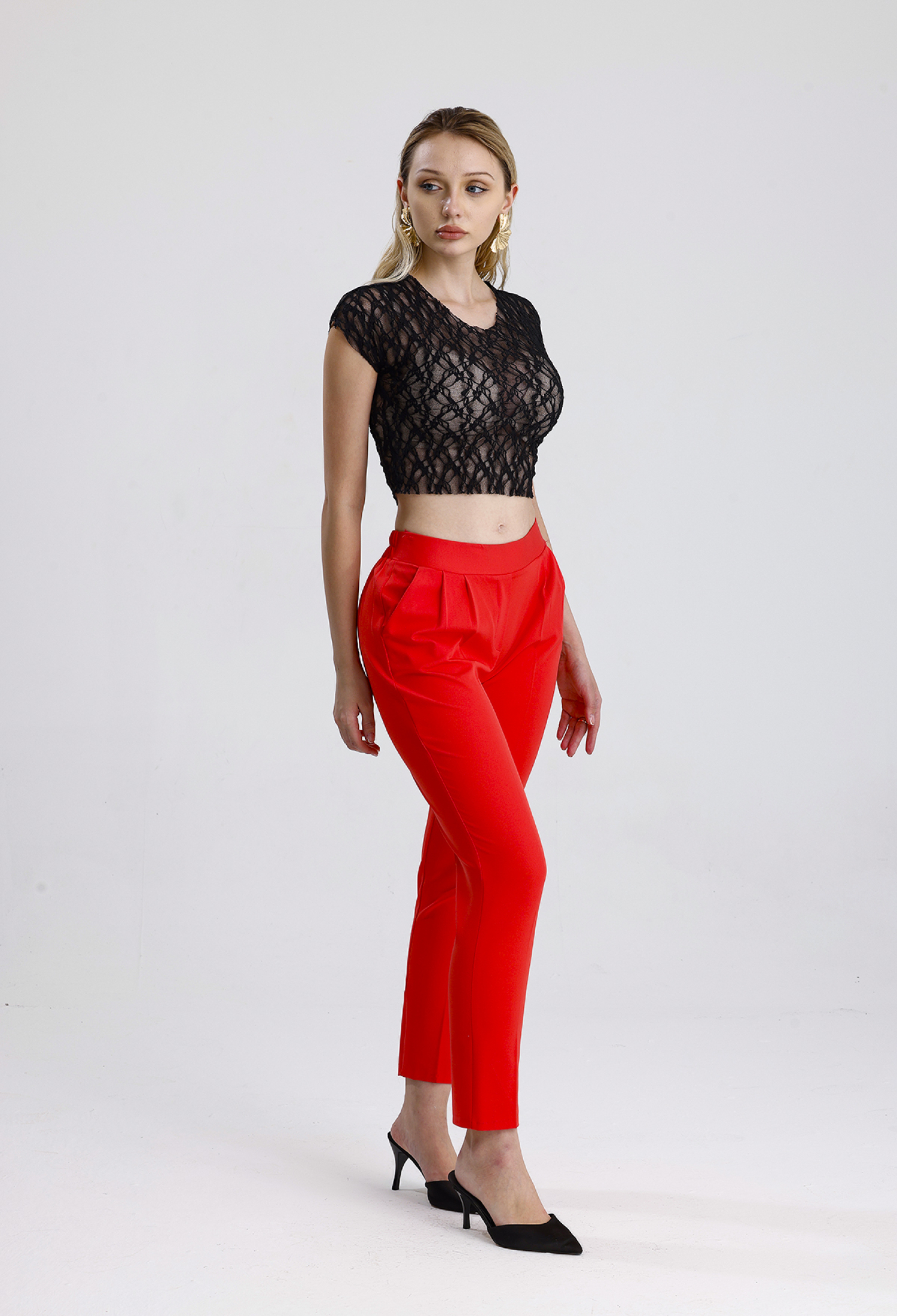 Elegant High Waist Cigarette Pants - Brand: SENSE - Women & Kids, Baby Clothes Wholesale - TheBS Women