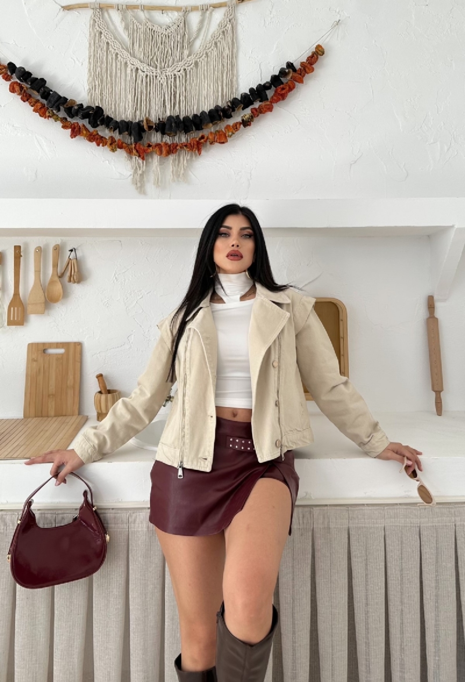 Beige Double-Breasted Blazer Jacket - Brand: XLove - Women & Kids, Baby Clothes Wholesale - TheBS Women