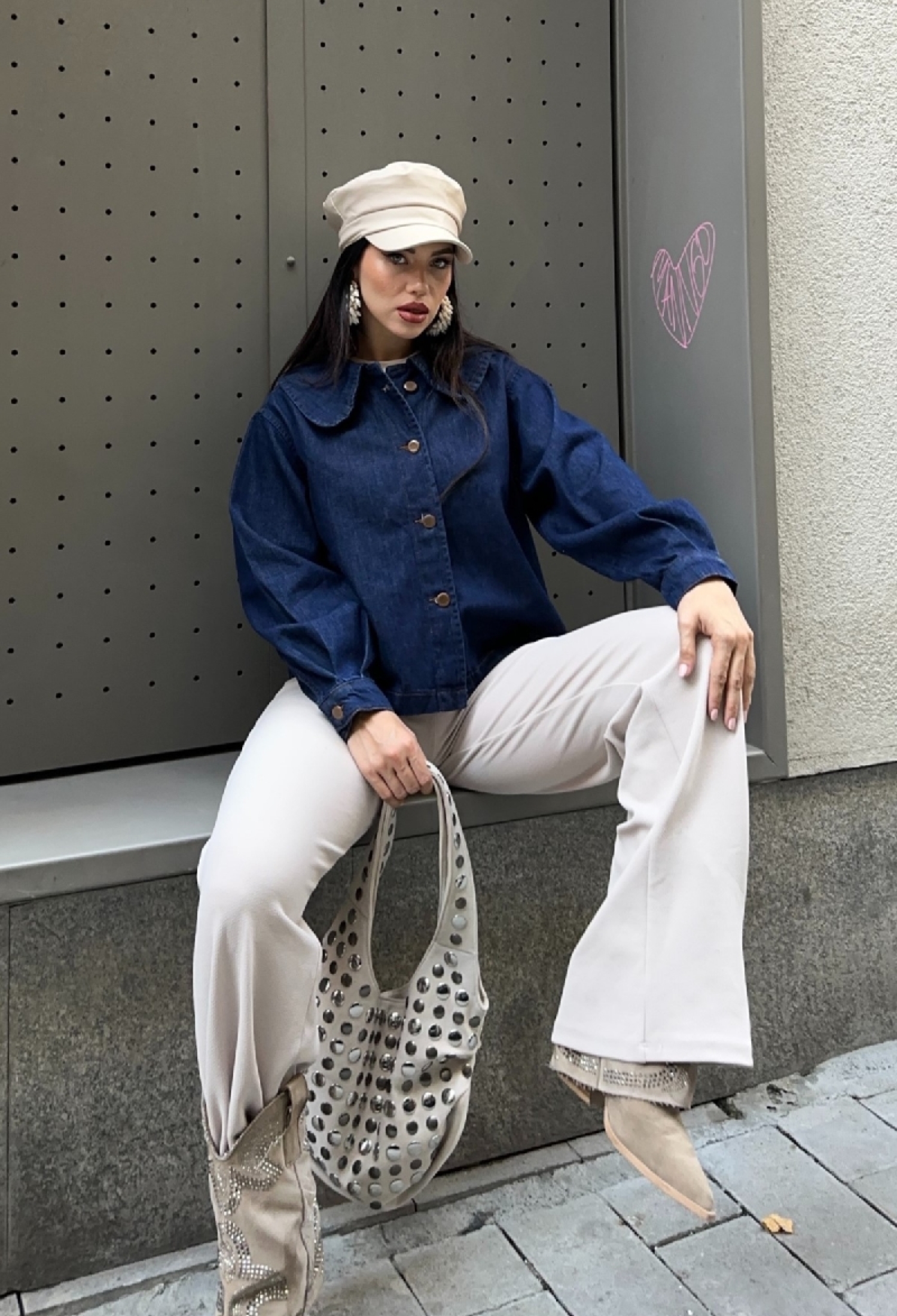 Blue Casual Vintage Buttoned Shirt - Brand: XLove - Women & Kids, Baby Clothes Wholesale - TheBS Women