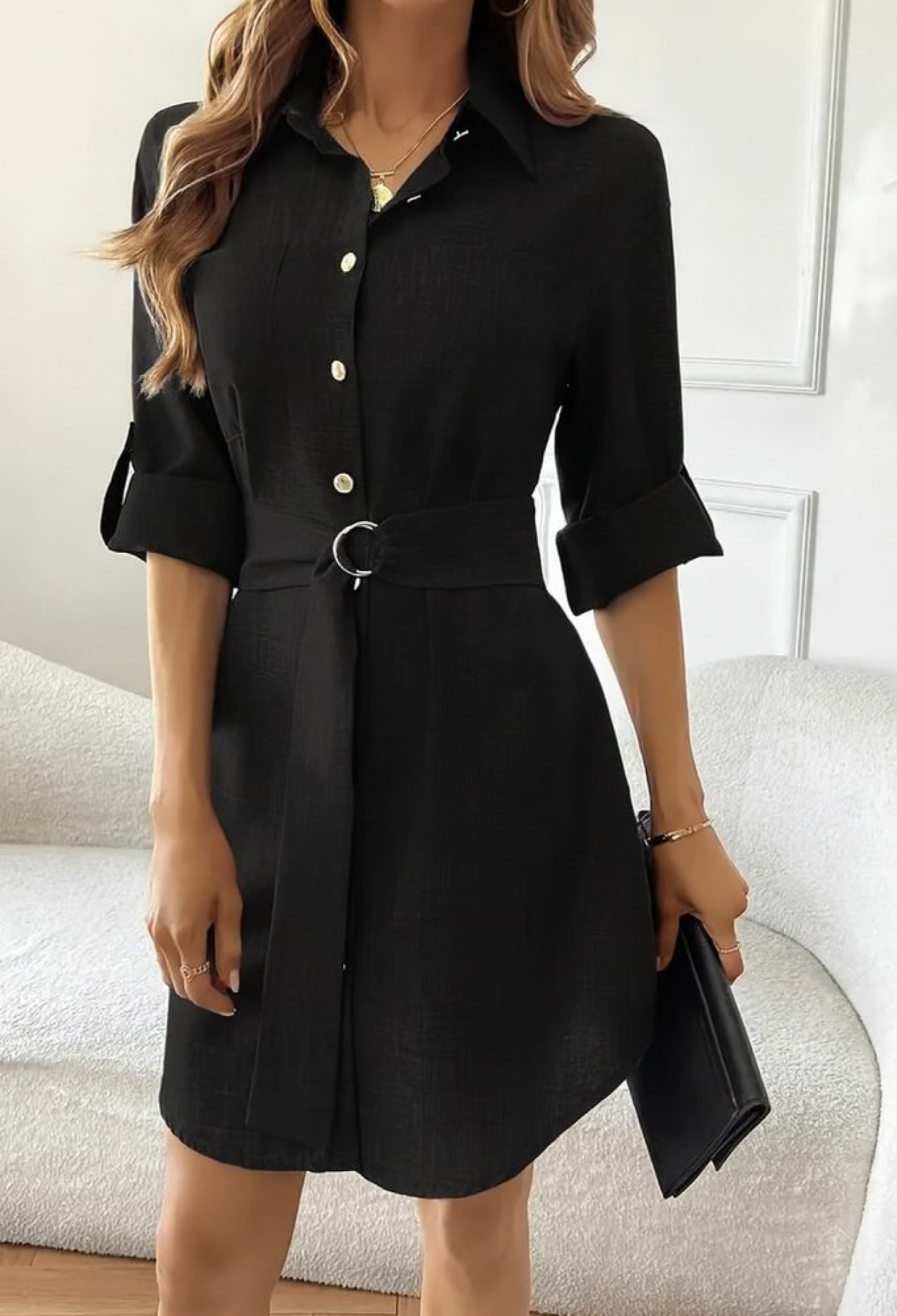 Casual Formal Elegant Shirt Dress Mini - Brand: Janes - Women & Kids, Baby Clothes Wholesale - TheBS Women