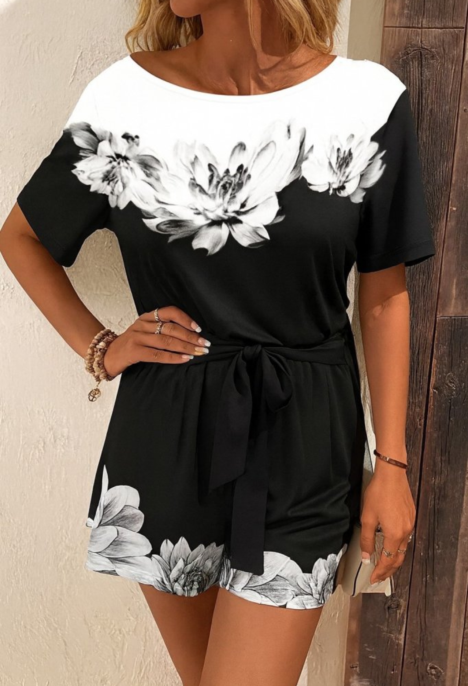 Black Floral Romper Jumpsuit - Brand: Janes - Women & Kids, Baby Clothes Wholesale - TheBS Women