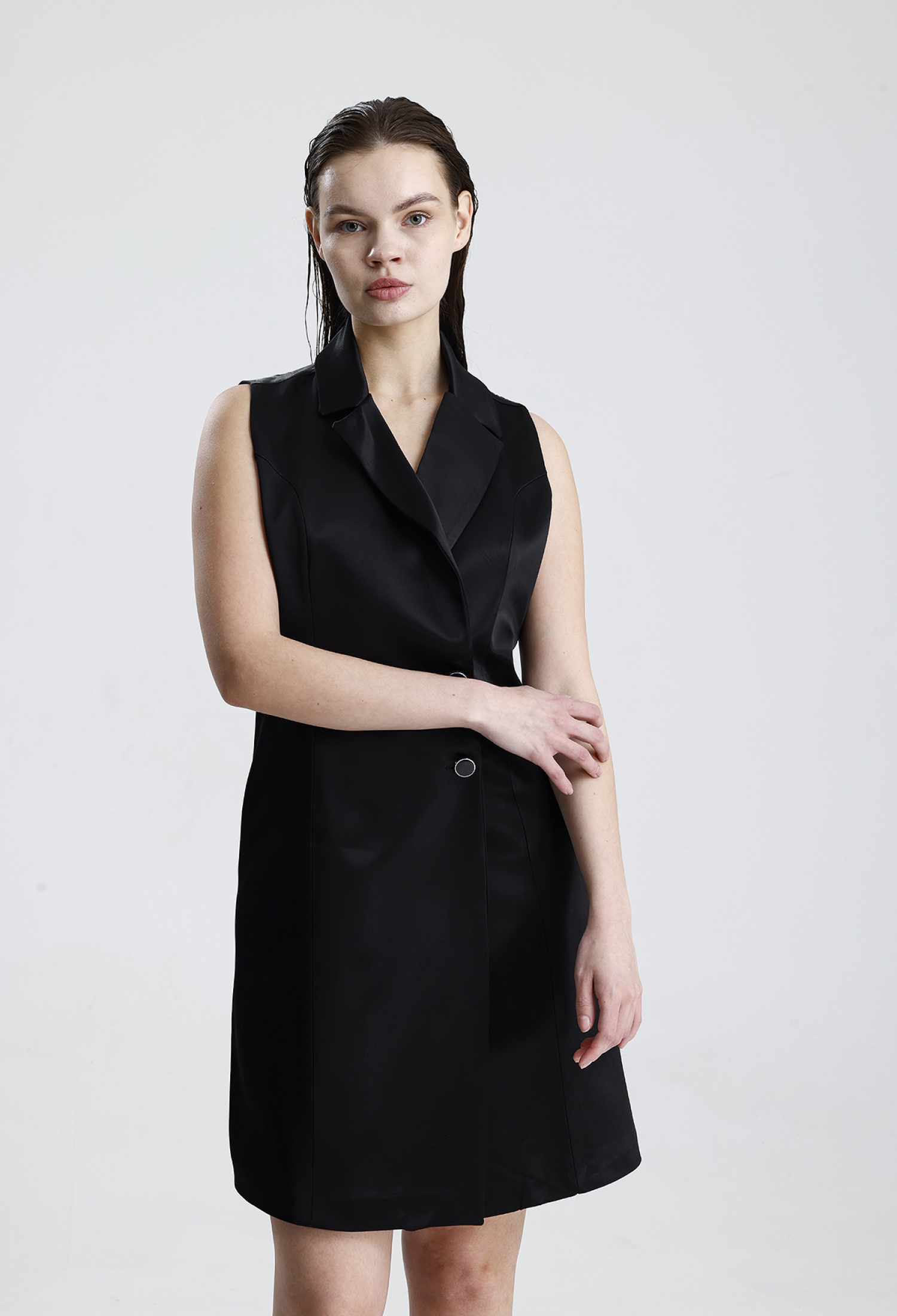 Black Elegant Formal Blazer Dress - Brand: SENSE - Women & Kids, Baby Clothes Wholesale - TheBS Women