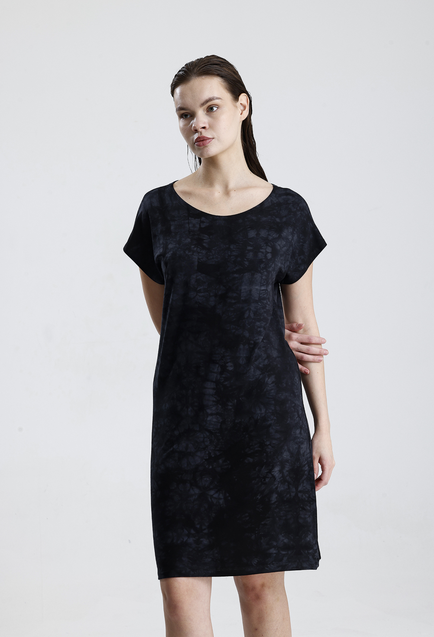 Casual Modest Shift Dress With Cap Sleeves - Brand: SENSE - Women & Kids, Baby Clothes Wholesale - TheBS Women
