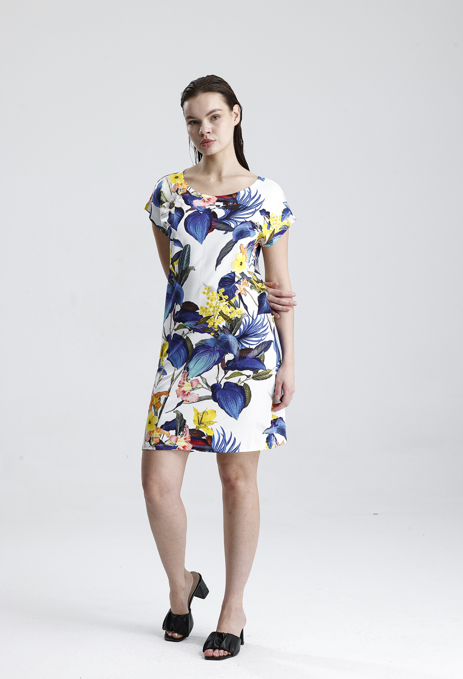 Floral Mini Shift DressCasual Spring Summer - Brand: SENSE - Women & Kids, Baby Clothes Wholesale - TheBS Women