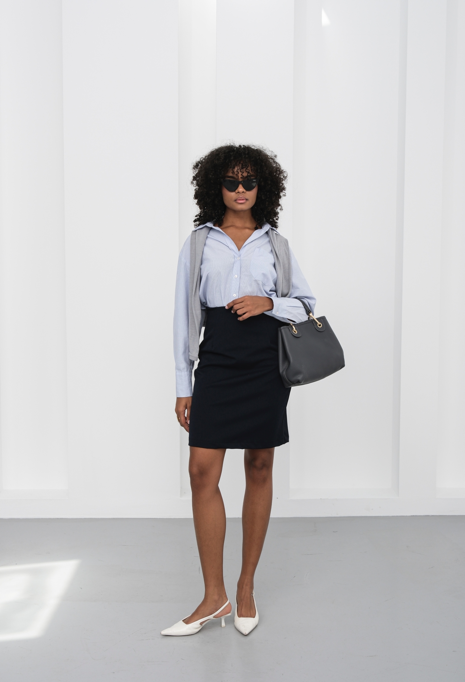 Black Elegant Formal Pencil Mini Skirt - Brand: Ouz Fashion - Women & Kids, Baby Clothes Wholesale - TheBS Women