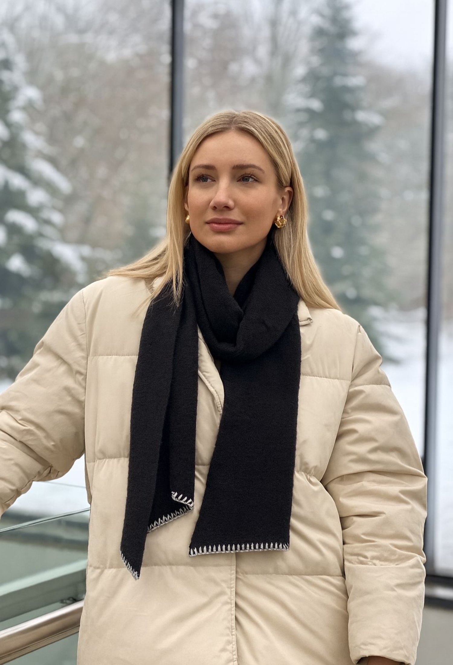 Black Elegant Shawl For Winter & Fall - Brand: Axesoire - Women & Kids, Baby Clothes Wholesale - TheBS Women