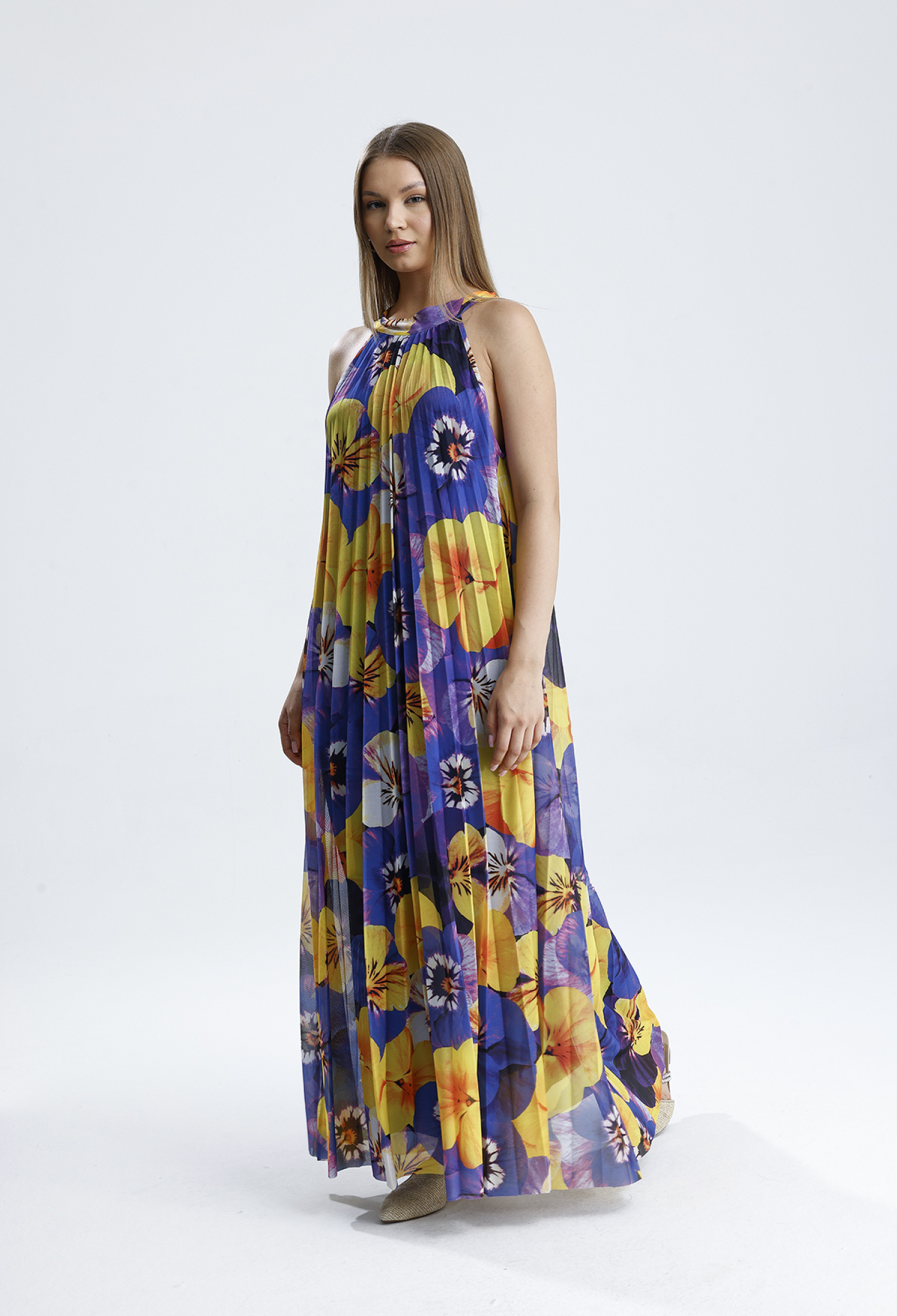 Yellow Floral Sleeveless Shift Dress - Brand: SENSE - Women & Kids, Baby Clothes Wholesale - TheBS Women