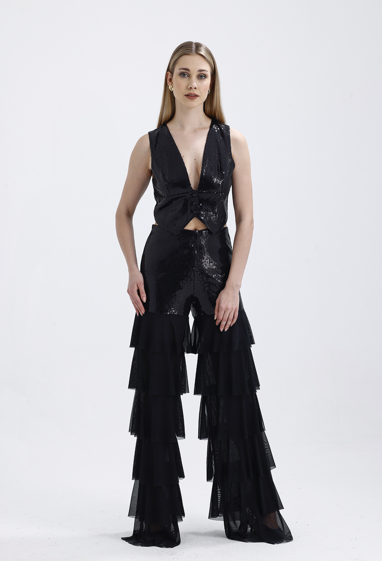 Black Glam Elegant Retro Formal Sexy Vintage Pants - Brand: SENSE - Women & Kids, Baby Clothes Wholesale - TheBS Women