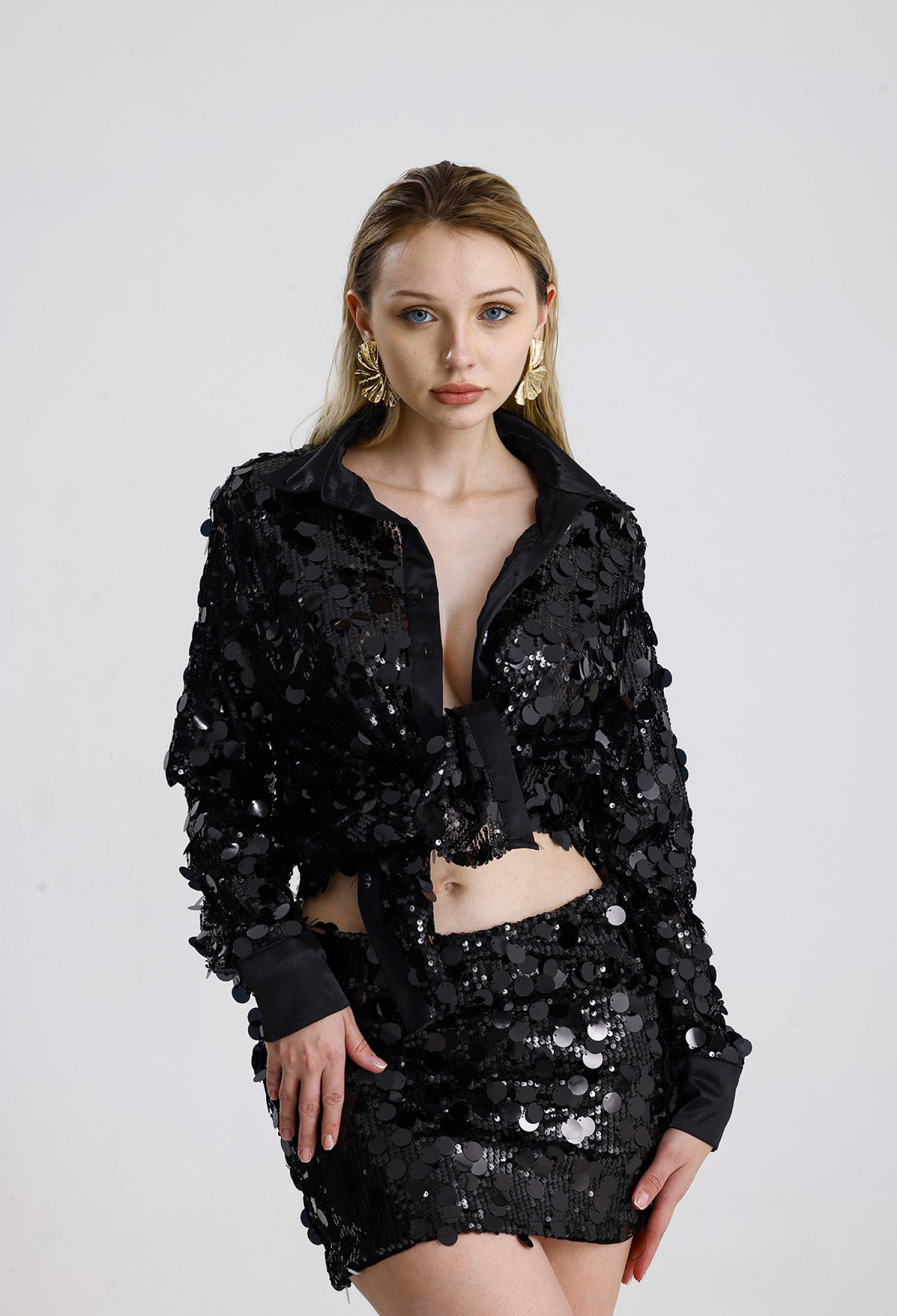 Sequined Bodycon Mini Skirt - Brand: SENSE - Women & Kids, Baby Clothes Wholesale - TheBS Women