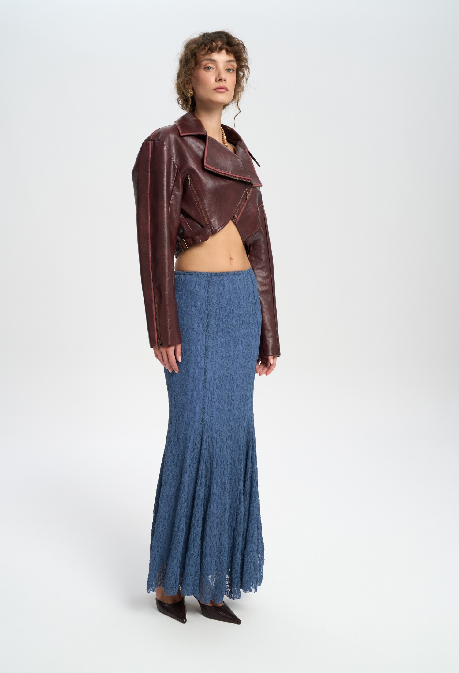 Blue Elegant Mermaid Maxi Skirt - Brand: Mai Collection - Women & Kids, Baby Clothes Wholesale - TheBS Women