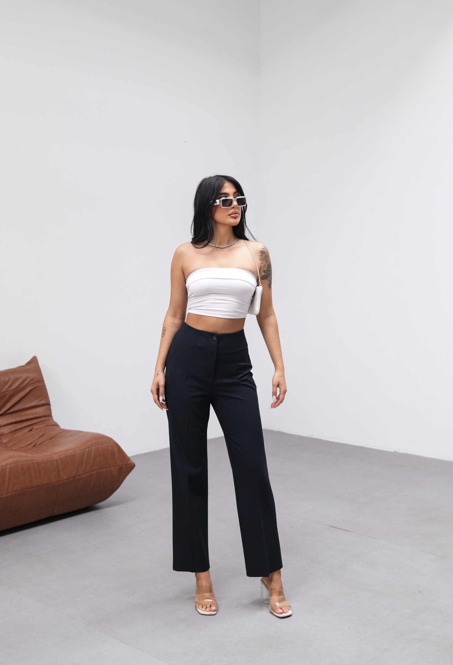 Poly Viscose High Waist Moulded Pants - Brand: Ouz Fashion - Women & Kids, Baby Clothes Wholesale - TheBS Women