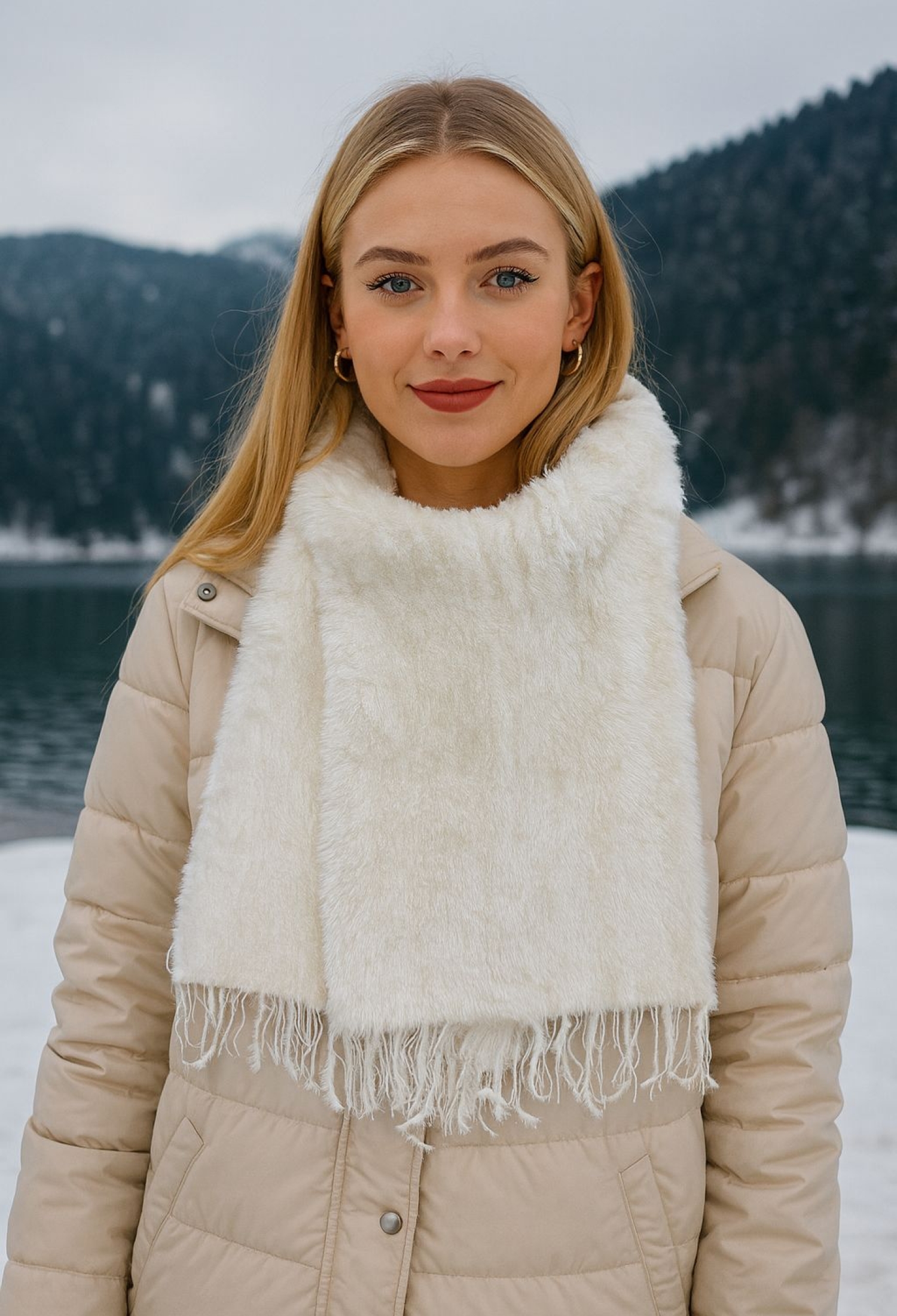 Soft Textured Tassel Shawl Scarf 50x180 Cm - Brand: Axesoire - Women & Kids, Baby Clothes Wholesale - TheBS Women