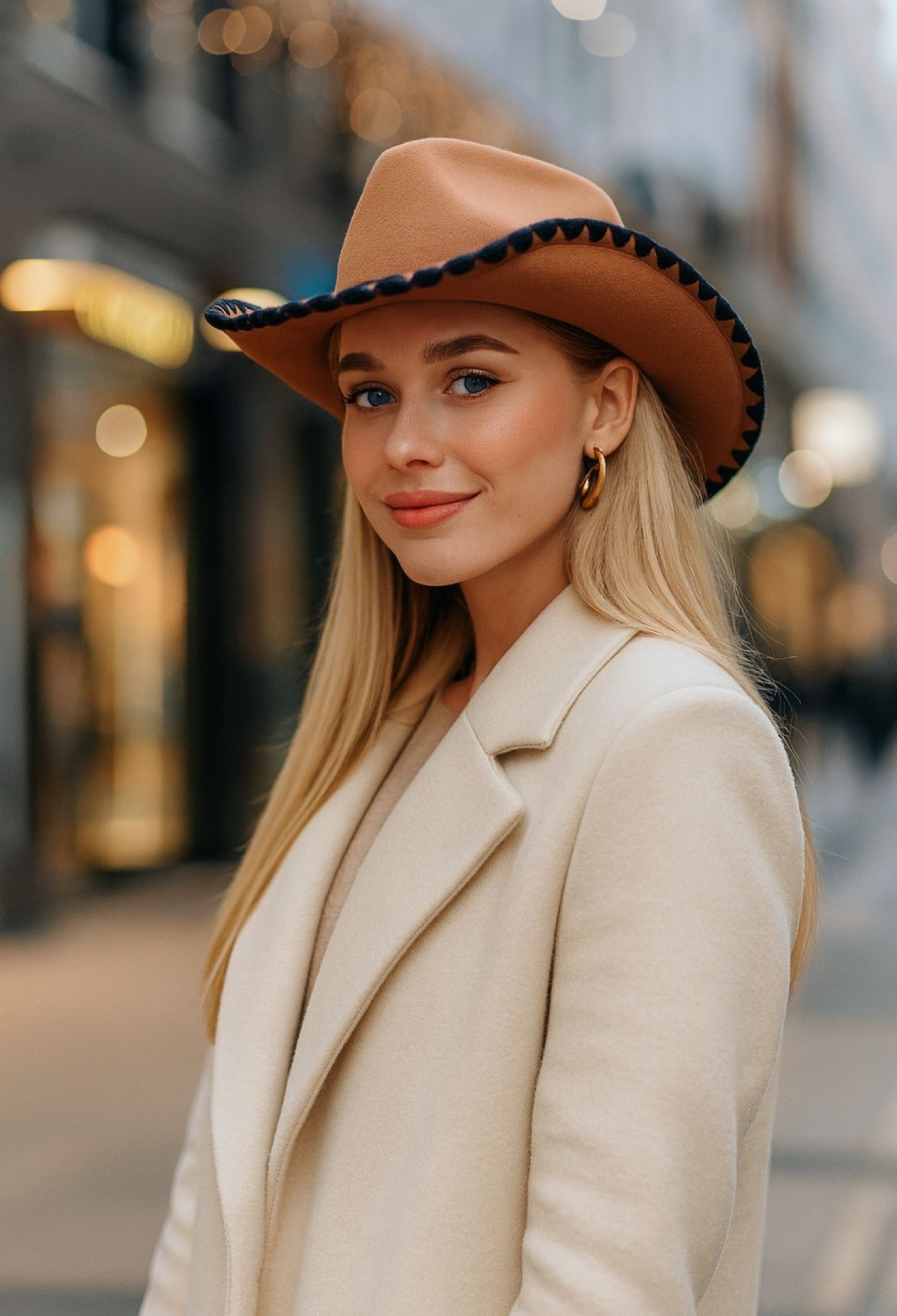 Brown Western Casual Vintage Hat - Brand: Axesoire - Women & Kids, Baby Clothes Wholesale - TheBS Women