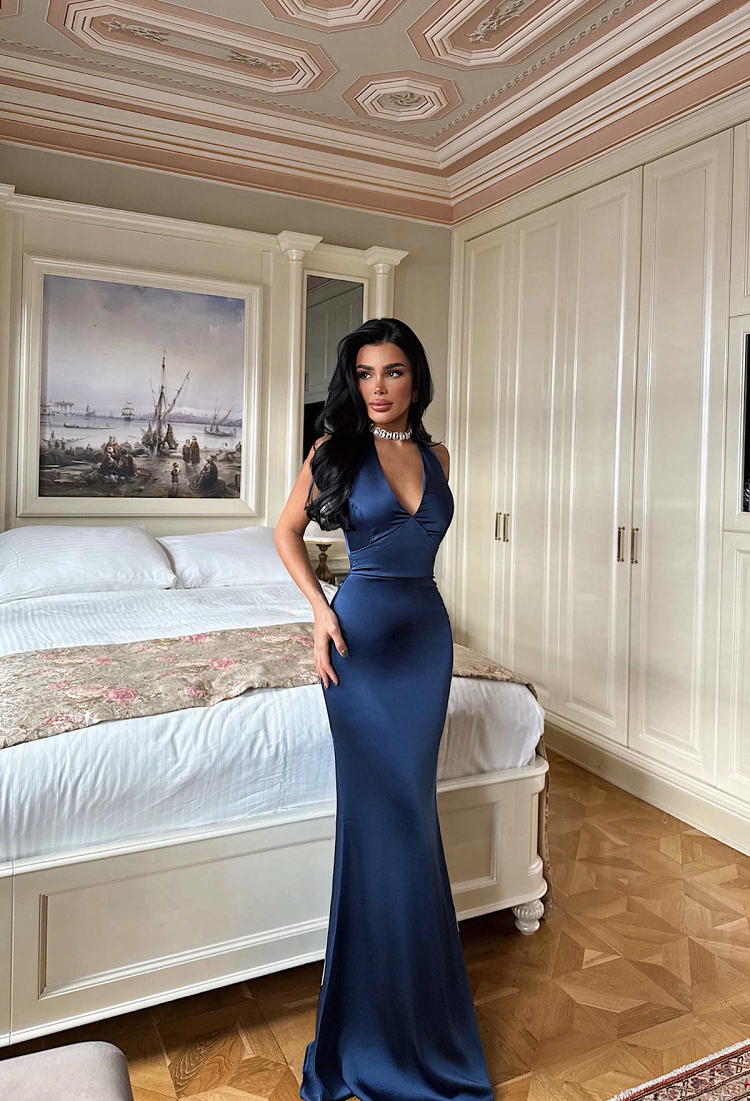 Sexy Elegant NavySheath Dress - Brand: EYYO ATELIER - Women & Kids, Baby Clothes Wholesale - TheBS Women