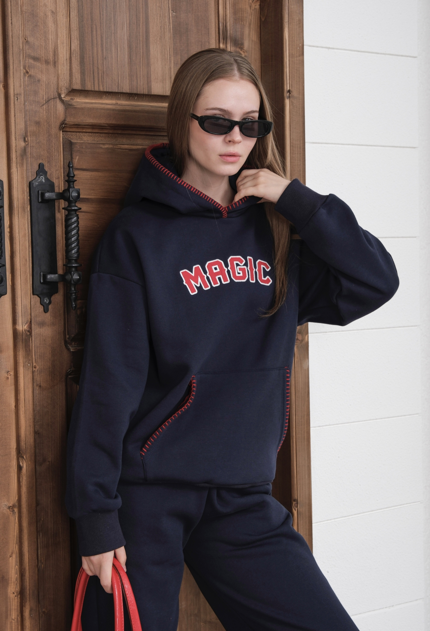 Tracksuit With Hooded Neck And Kangaroo Pocket - Brand: Ouz Fashion - Women & Kids, Baby Clothes Wholesale - TheBS Women