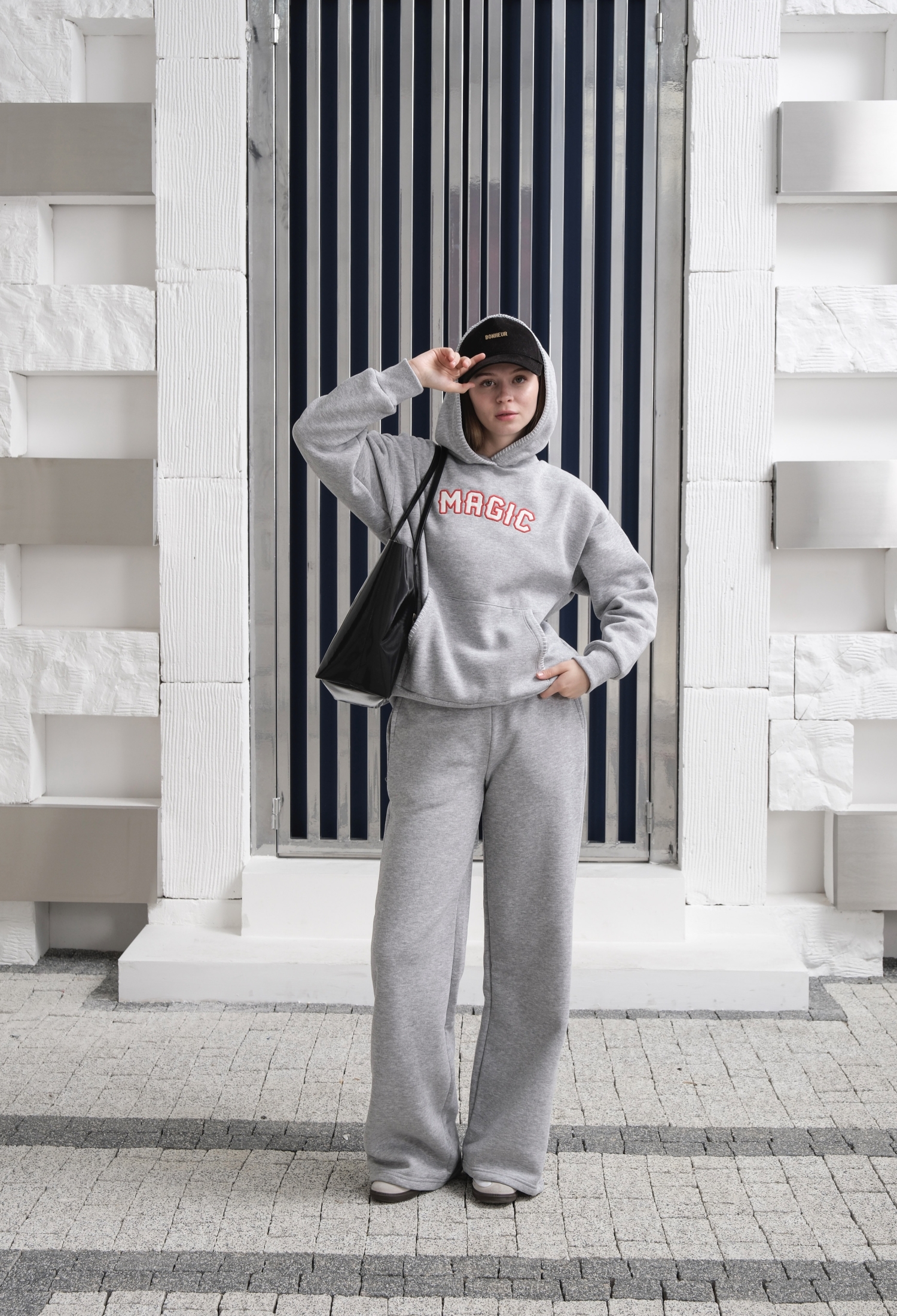 Oversized Fit Hooded Neck Tracksuit - Brand: Ouz Fashion - Women & Kids, Baby Clothes Wholesale - TheBS Women