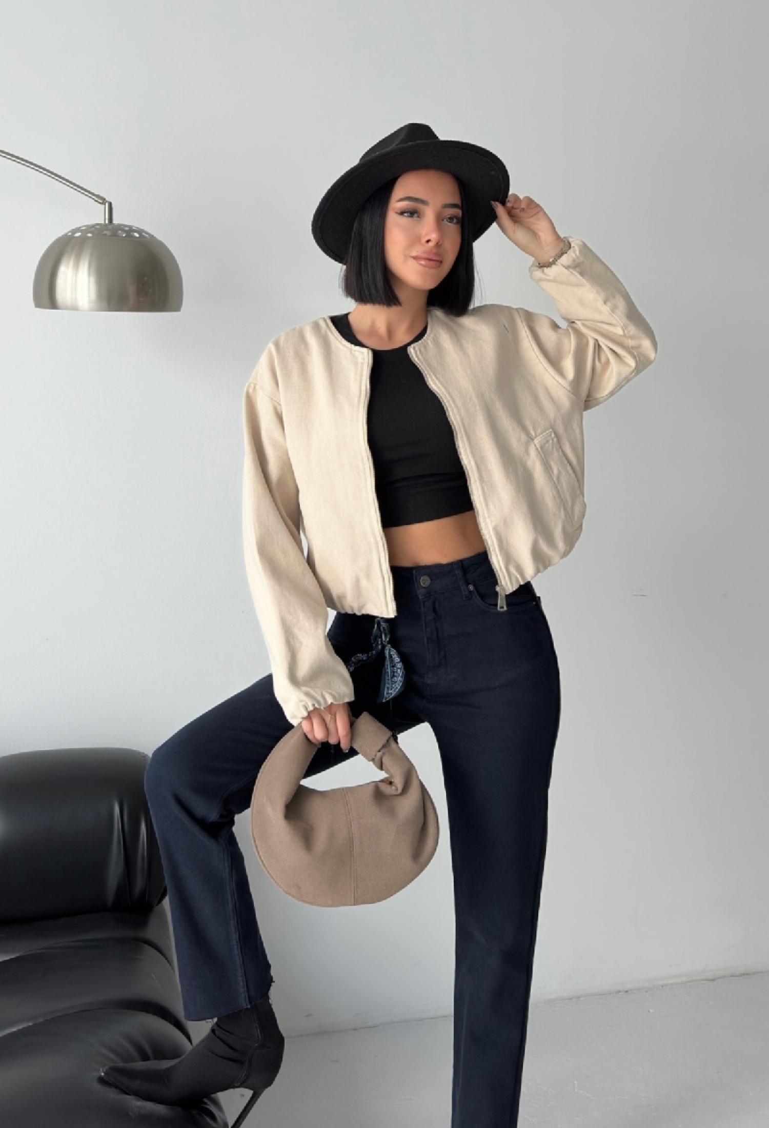 Beige Casual Oversized Windbreaker Jacket - Brand: XLove - Women & Kids, Baby Clothes Wholesale - TheBS Women