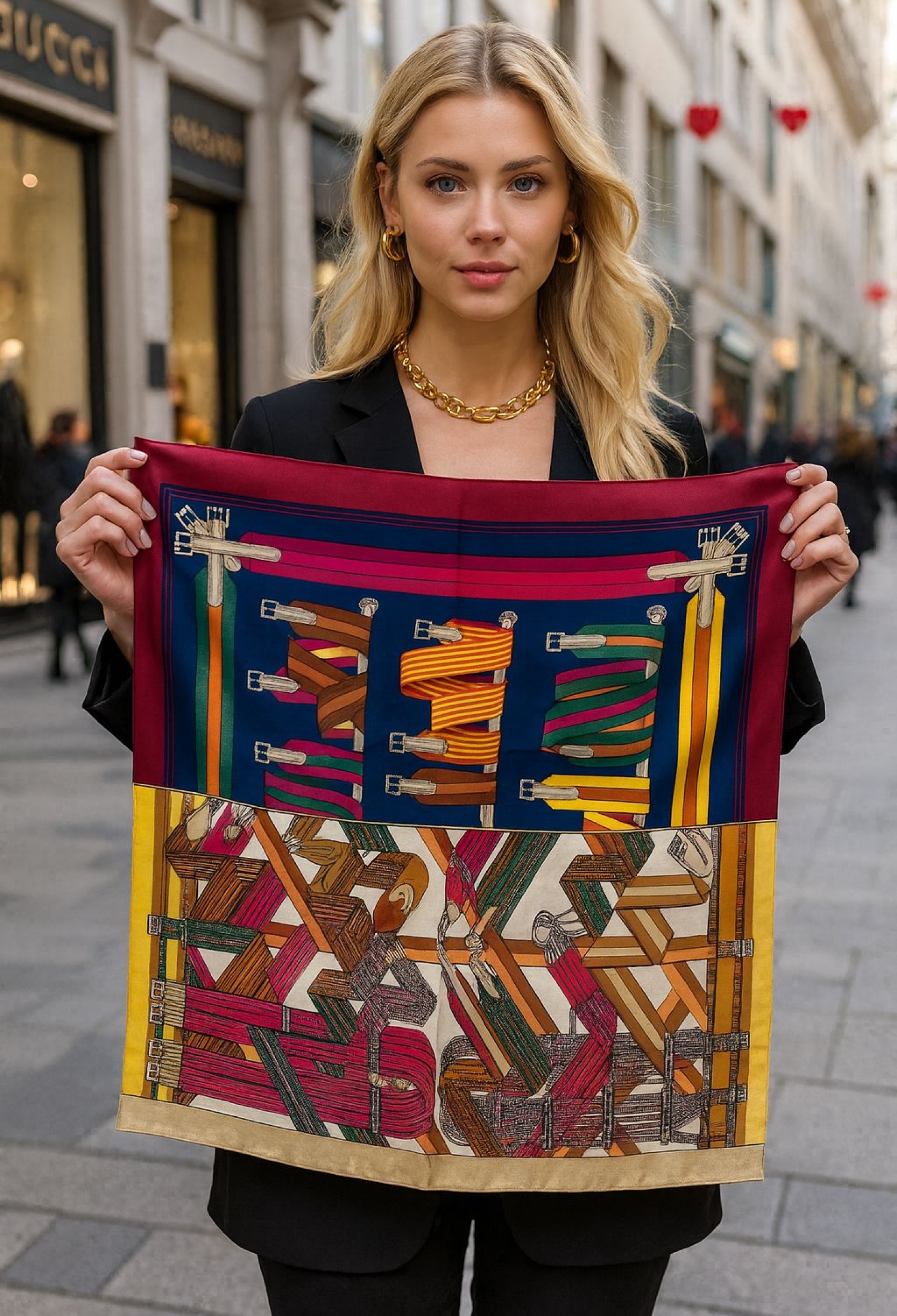 Blue Elegant Shawl - Brand: Axesoire - Women & Kids, Baby Clothes Wholesale - TheBS Women