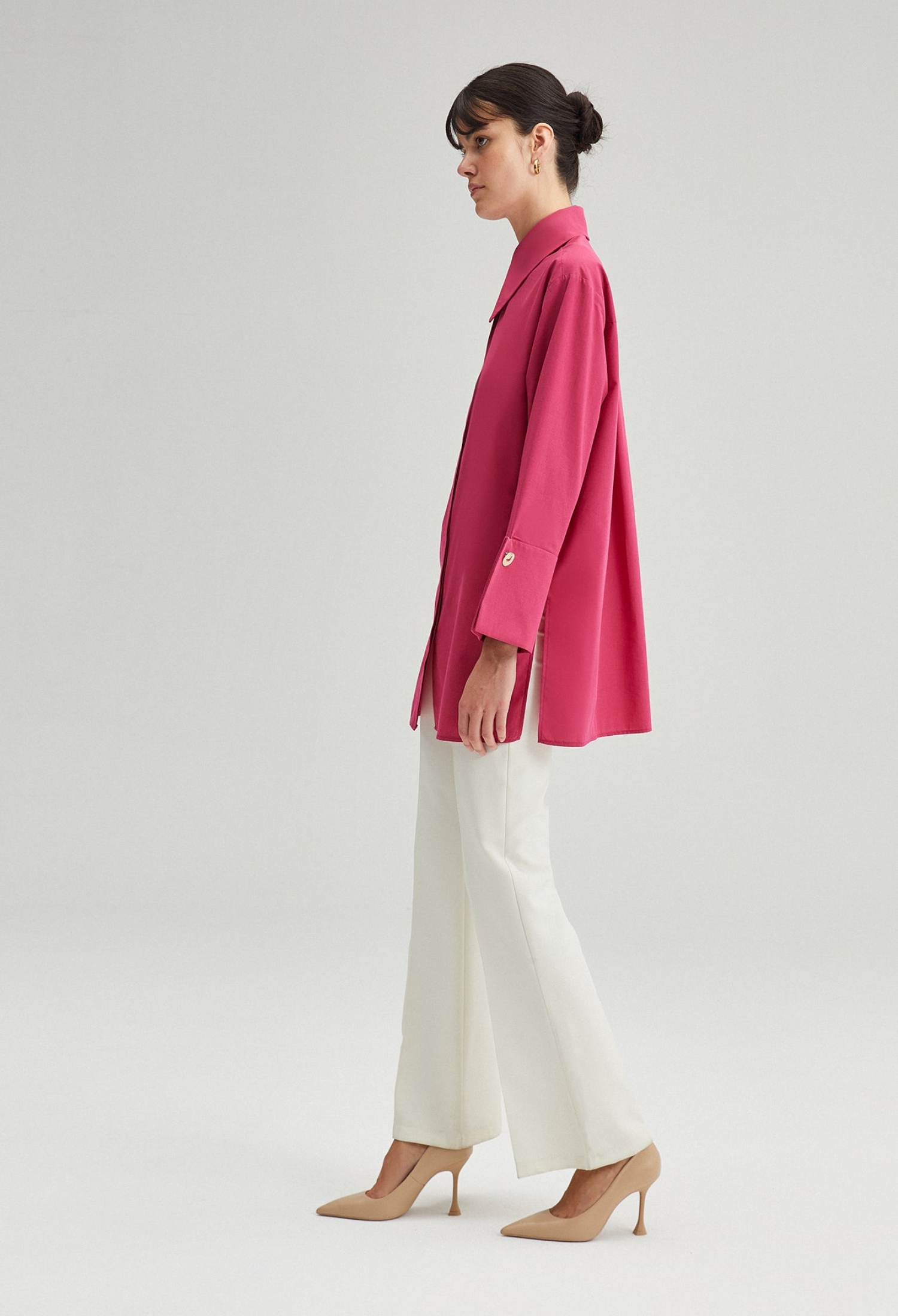 ElegantShirt With Notched Neck & Buttoned Closure - Brand: Touche Prive - Women & Kids, Baby Clothes Wholesale - TheBS Women