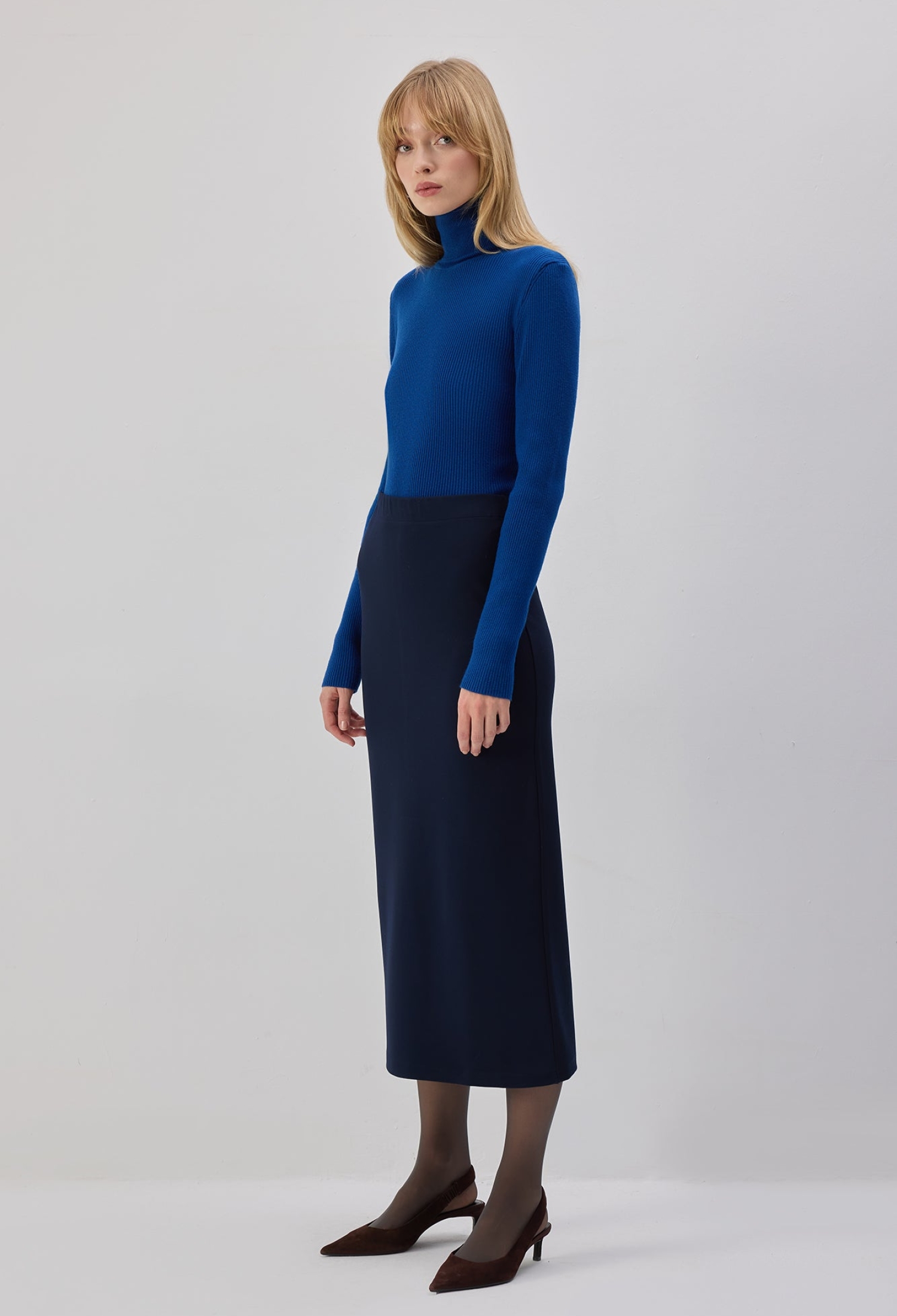 Elegant Pencil Skirt Midi High Waist - Brand: Touche Prive - Women & Kids, Baby Clothes Wholesale - TheBS Women