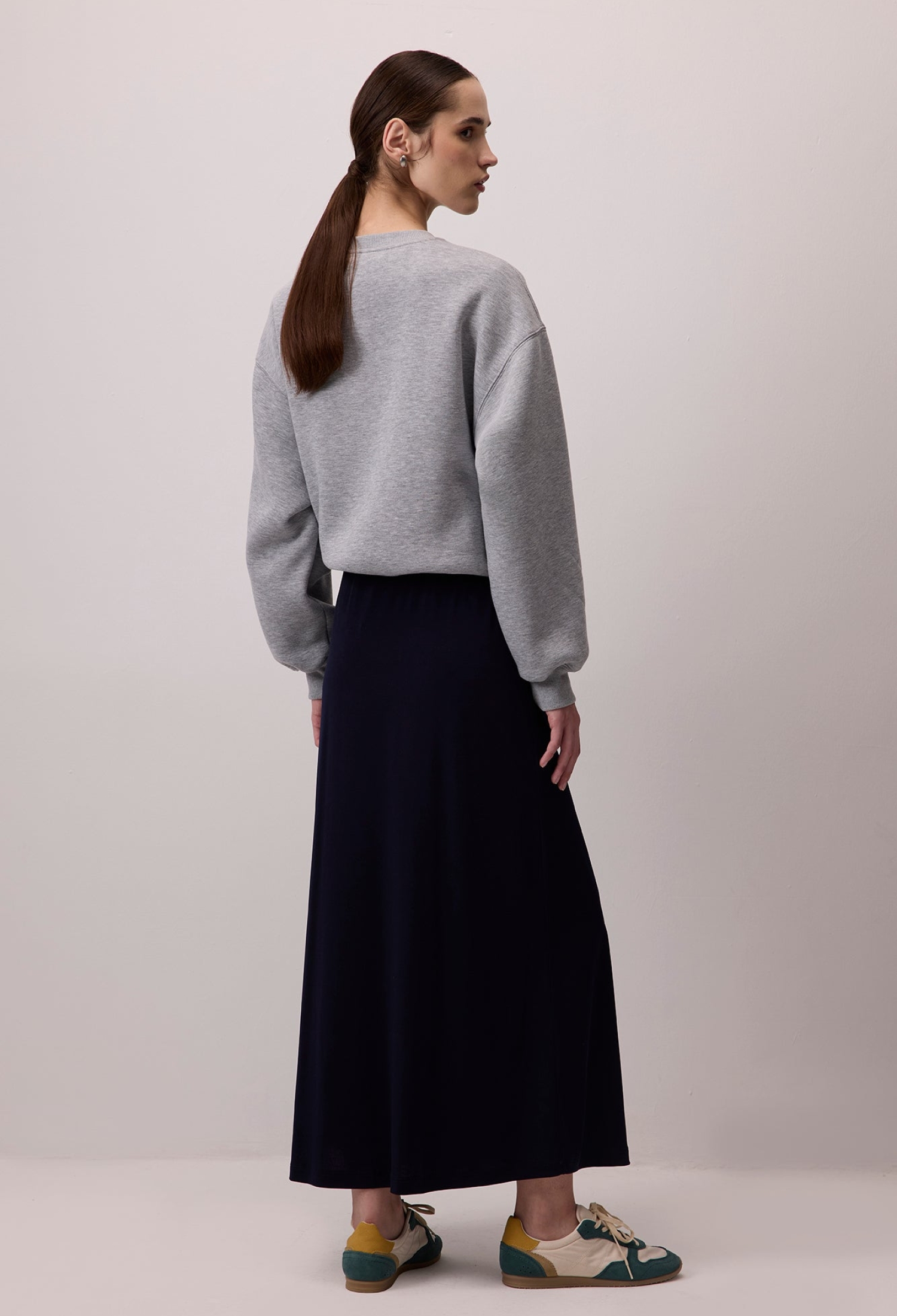 A-Line Maxi Skirt Mid Waist Pull On - Brand: Touche Prive - Women & Kids, Baby Clothes Wholesale - TheBS Women