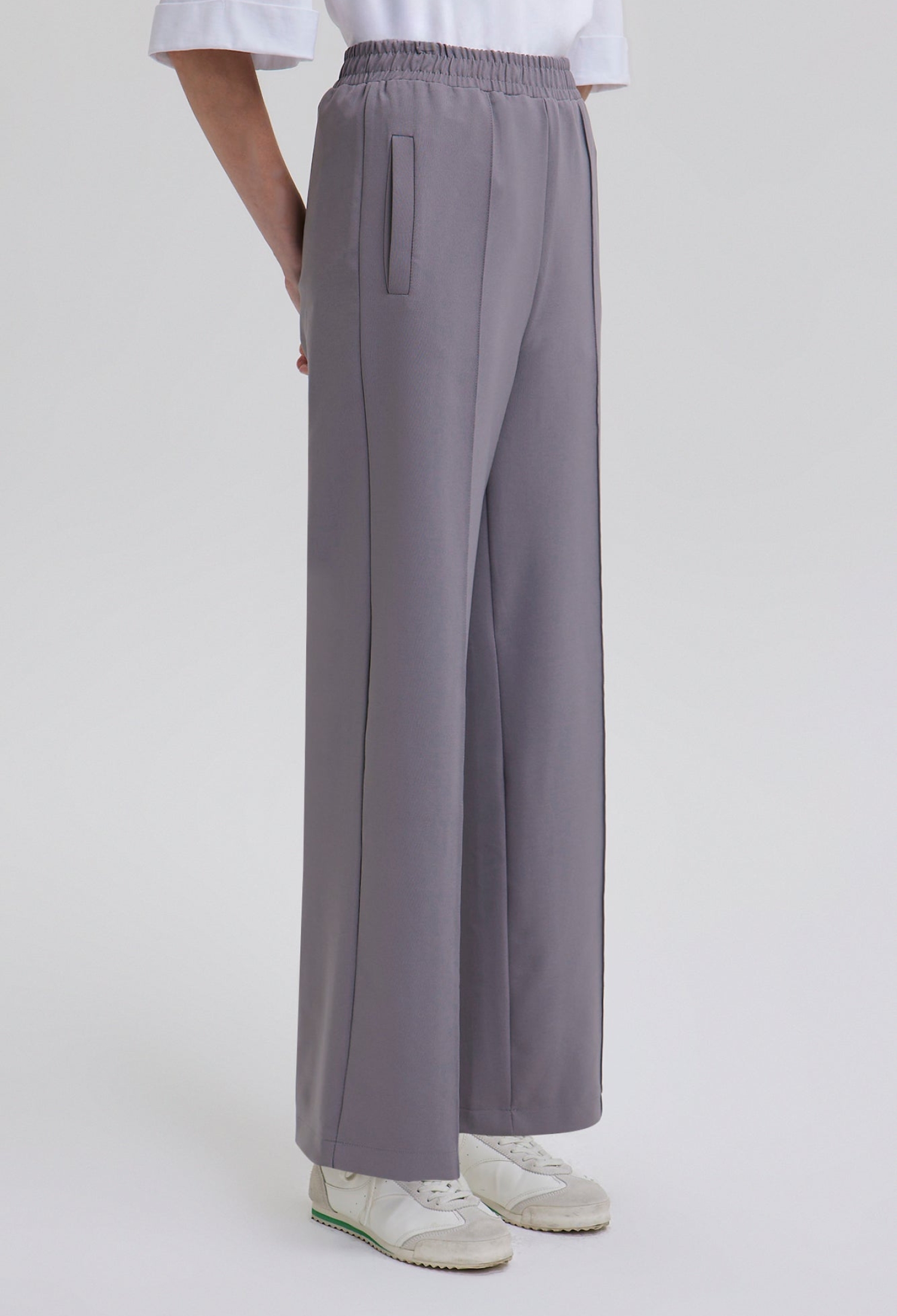 Palazzo Pants With Wide Leg And Slant Pockets - Brand: Touche Prive - Women & Kids, Baby Clothes Wholesale - TheBS Women
