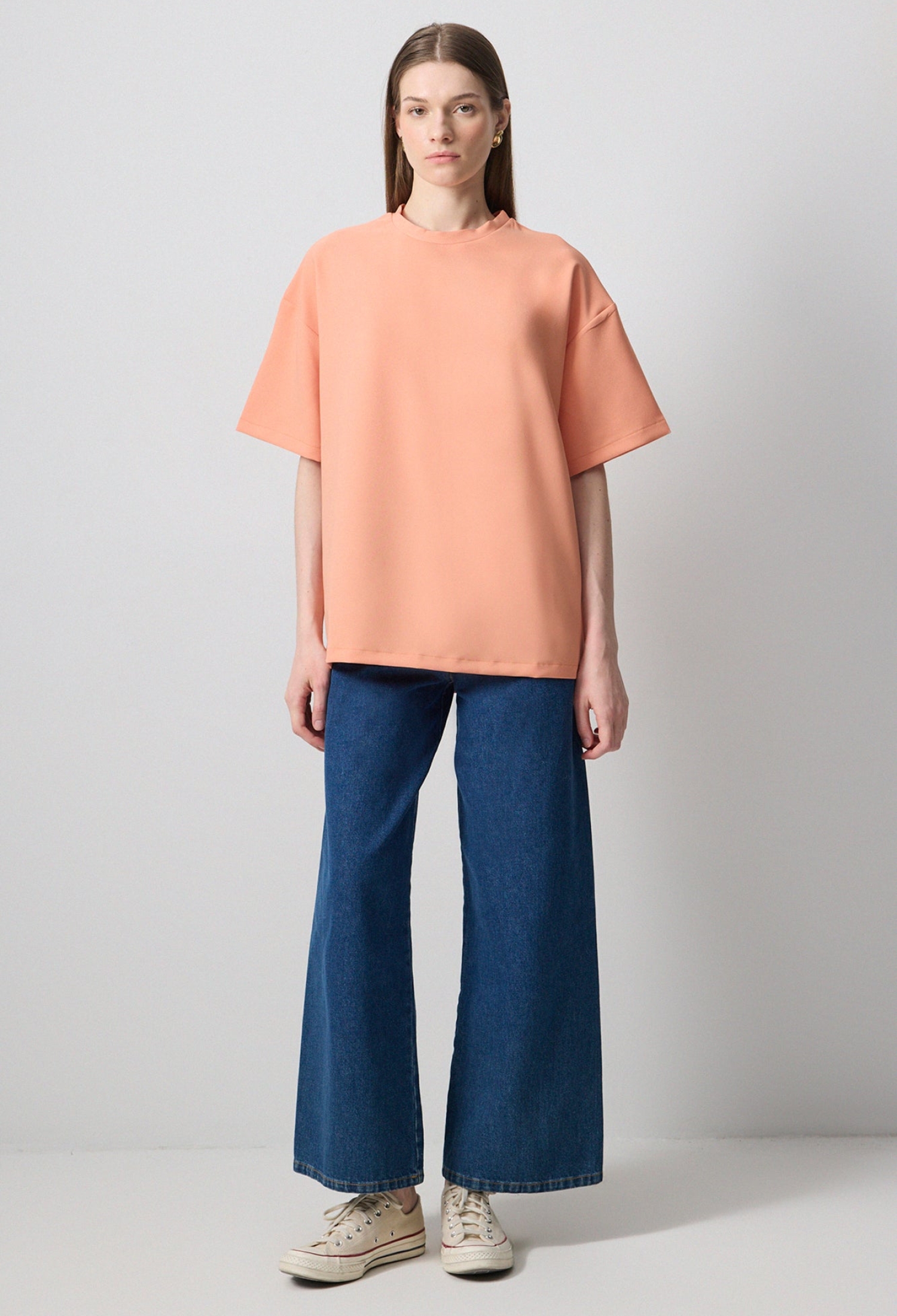 Orange Casual Streetwear Oversized Shirt - Brand: Touche Prive - Women & Kids, Baby Clothes Wholesale - TheBS Women