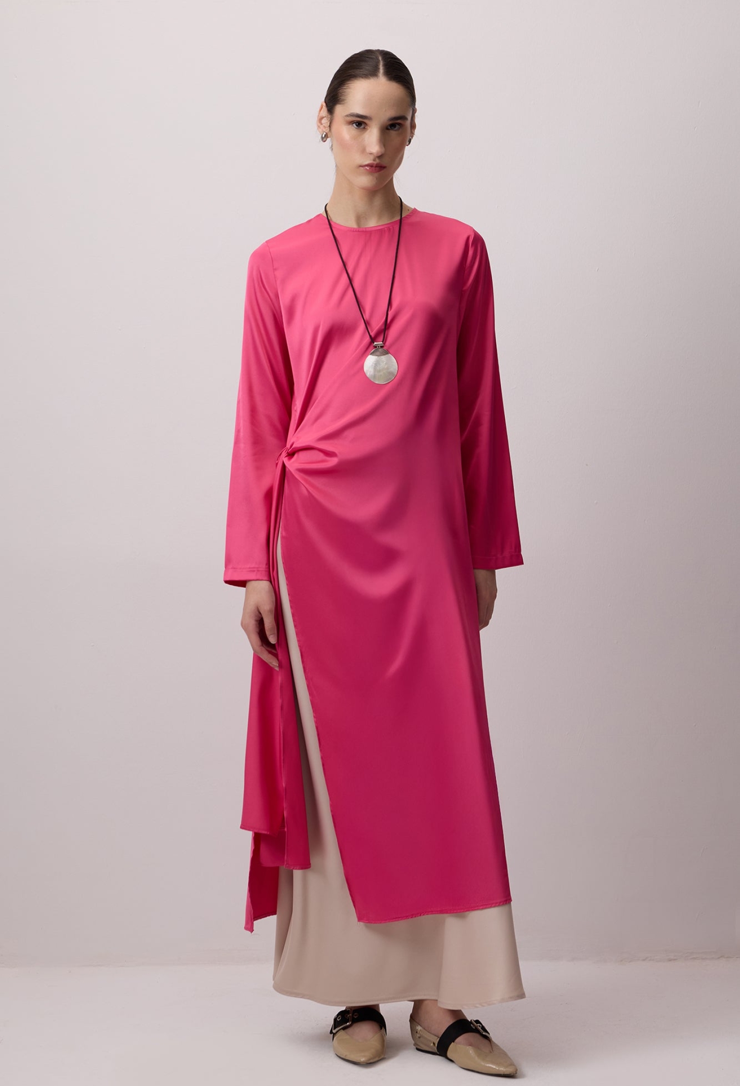 Modest Ethnic Tunic With Round Neck - Brand: Touche Prive - Women & Kids, Baby Clothes Wholesale - TheBS Women