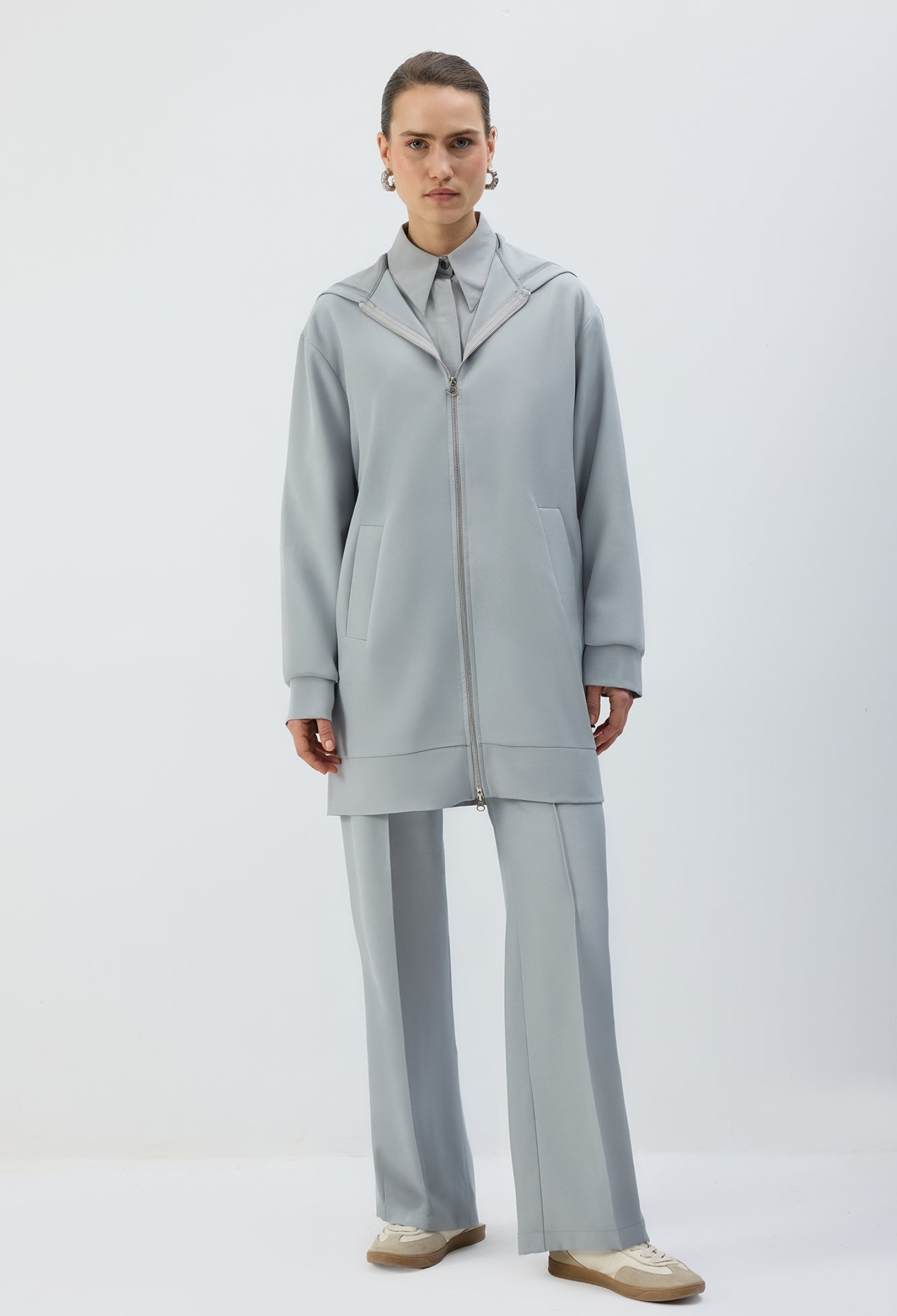 Hooded Jacket With Zip Up Closure - Brand: Touche Prive - Women & Kids, Baby Clothes Wholesale - TheBS Women