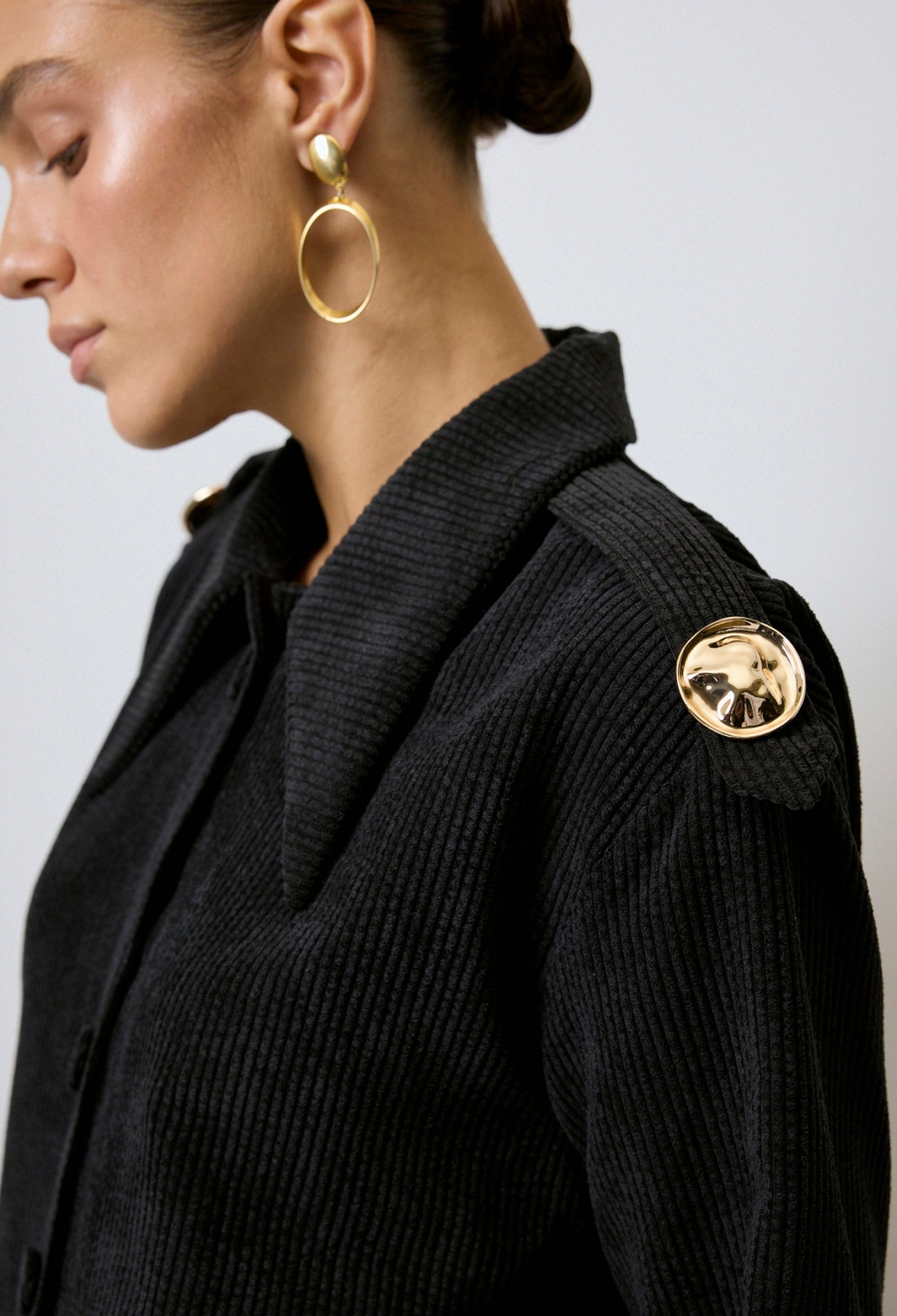 Black Elegant Casual Formal Shirt - Brand: Touche Prive - Women & Kids, Baby Clothes Wholesale - TheBS Women