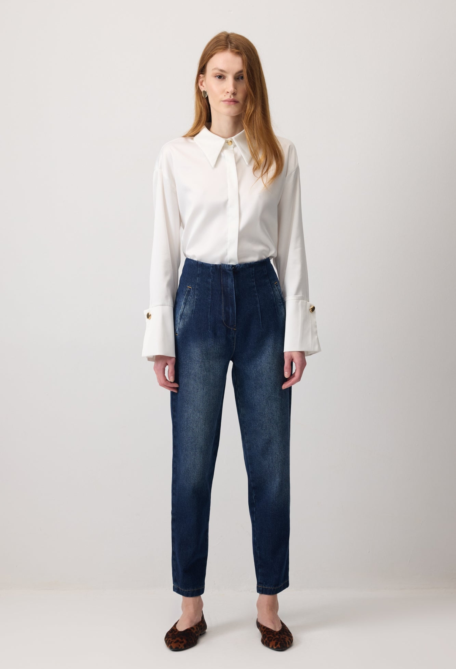 Tapered Carrot Pants With High Waist - Brand: Touche Prive - Women & Kids, Baby Clothes Wholesale - TheBS Women