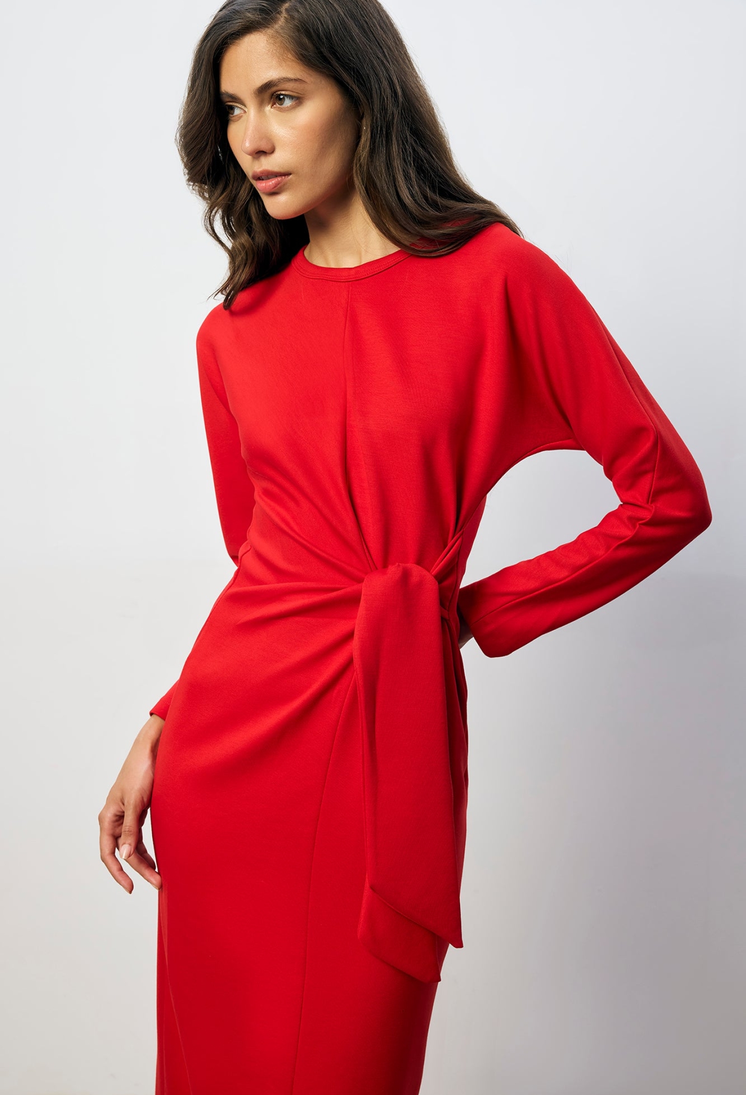 Sheath Dress With Long Straight Sleeves - Brand: Touche Prive - Women & Kids, Baby Clothes Wholesale - TheBS Women