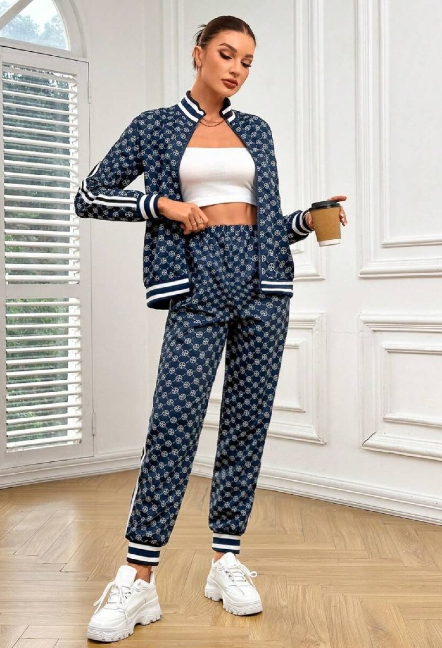 Navy Blue Sport Casual Streetwear Suit - Brand: Janes - Women & Kids, Baby Clothes Wholesale - TheBS Women
