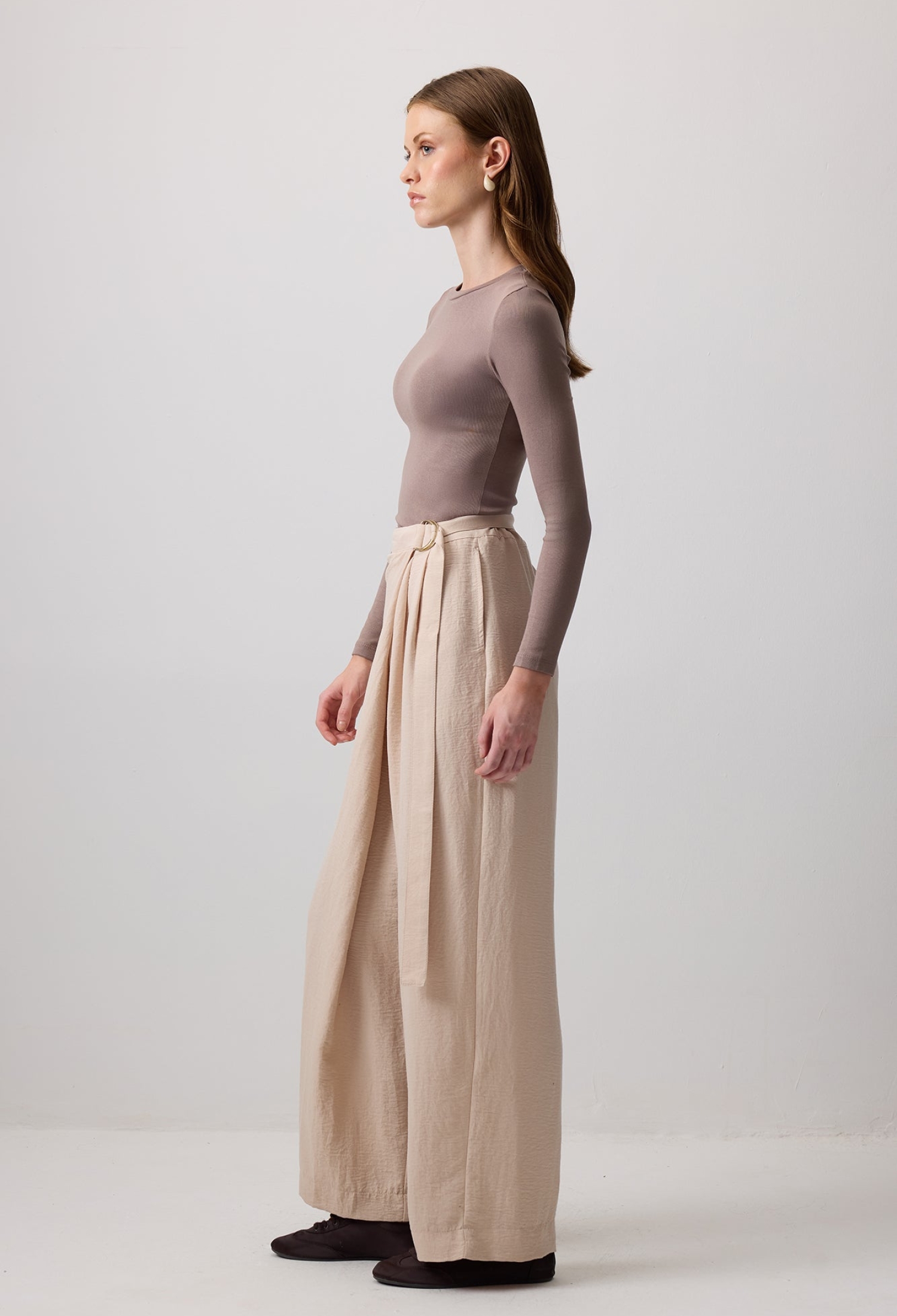 Palazzo Pants With High Waist And Tie Closure - Brand: Touche Prive - Women & Kids, Baby Clothes Wholesale - TheBS Women