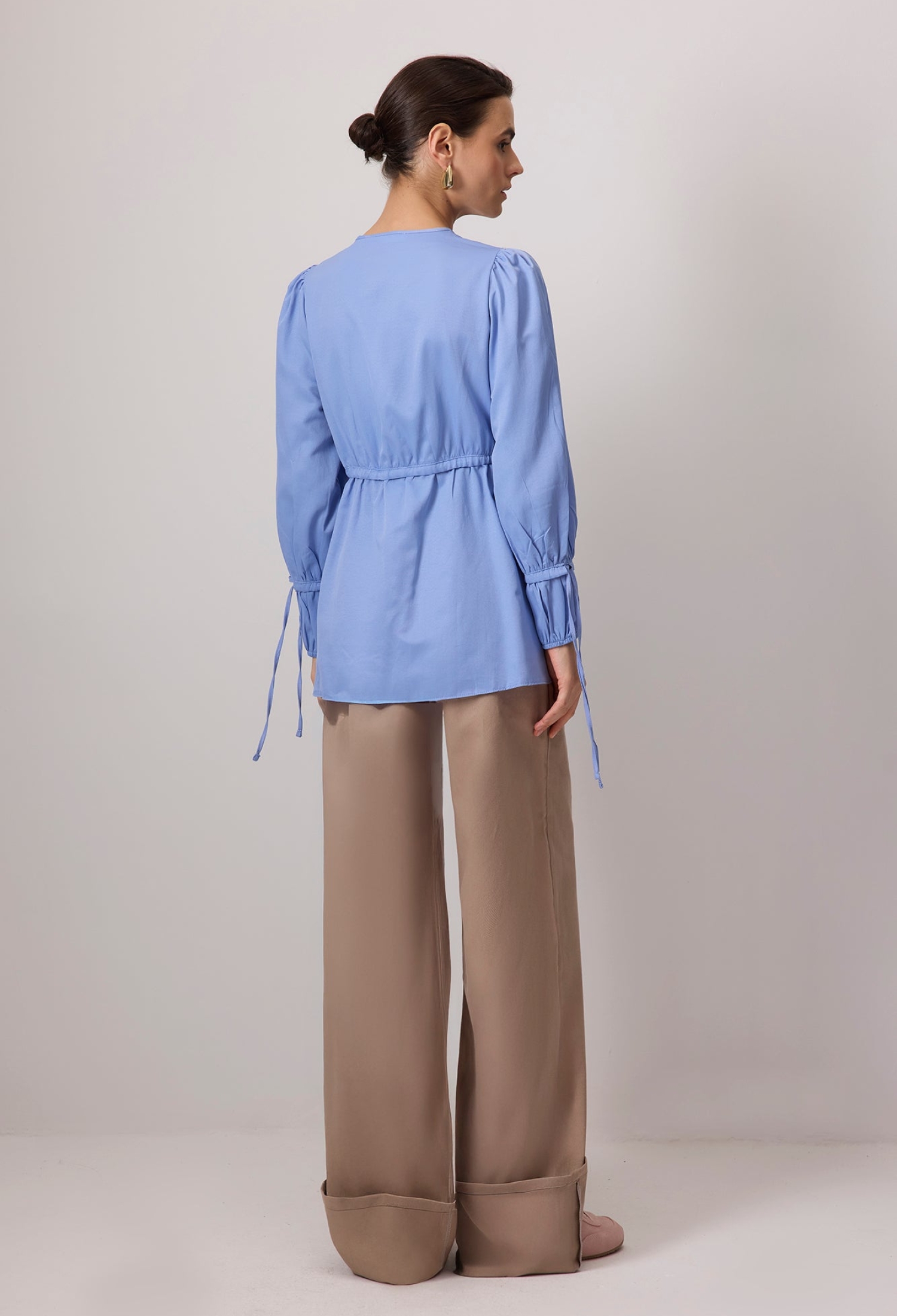 Modest Kimono With Tie Closure And Slant Pocket - Brand: Touche Prive - Women & Kids, Baby Clothes Wholesale - TheBS Women