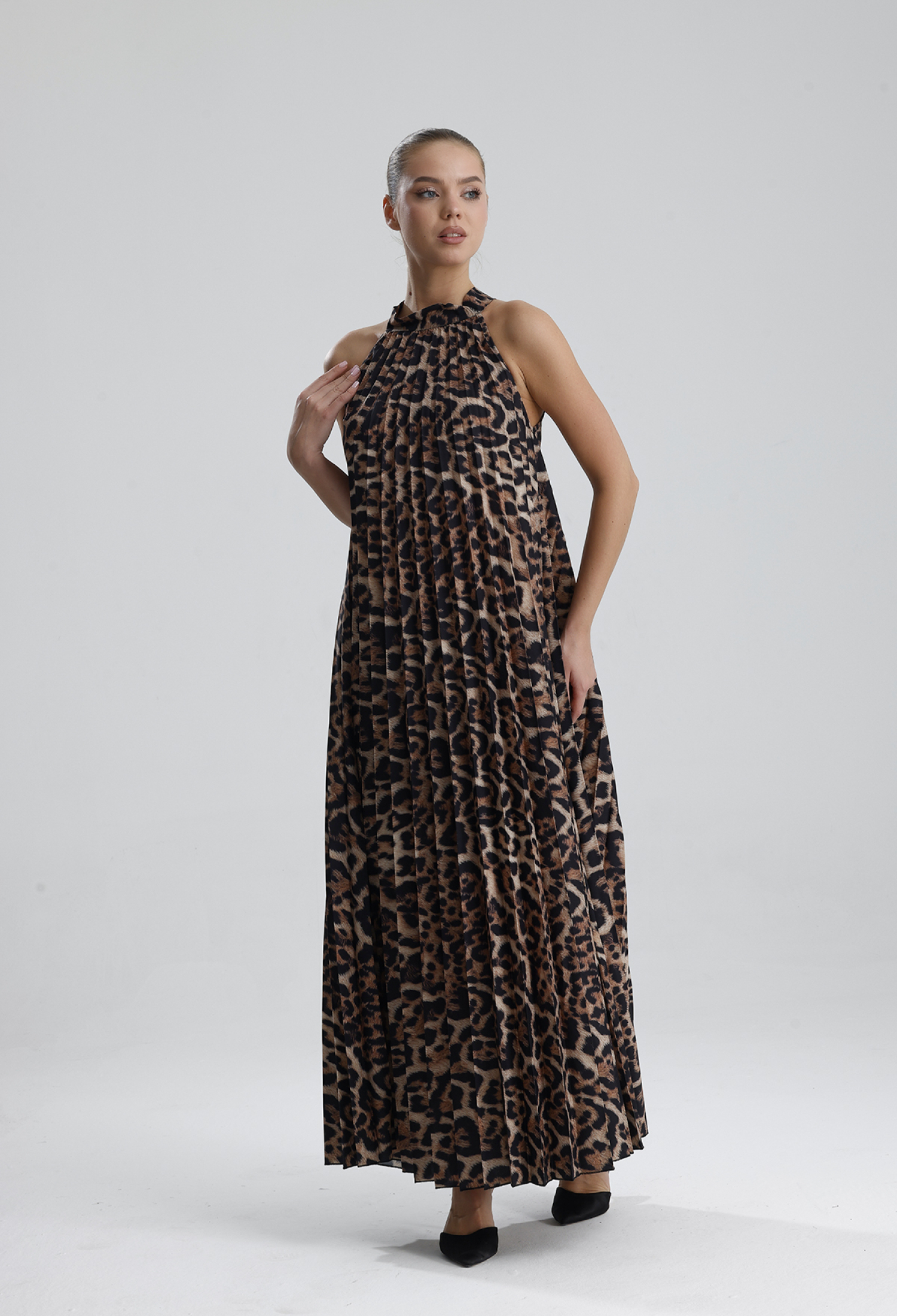 Brown Animal Print Sleeveless Shift Dress - Brand: SENSE - Women & Kids, Baby Clothes Wholesale - TheBS Women