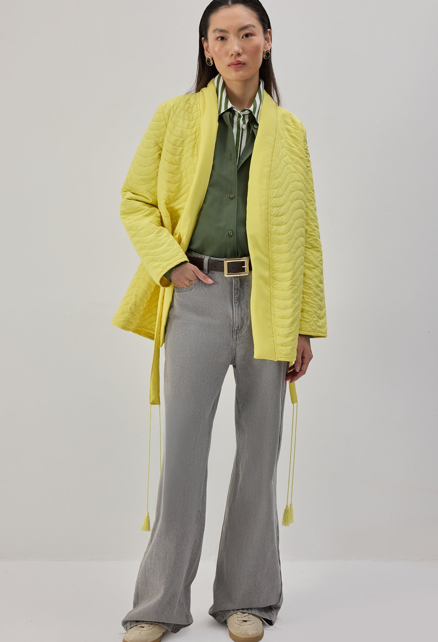 Wrapover Jacket With Quilted Design - Brand: Touche Prive - Women & Kids, Baby Clothes Wholesale - TheBS Women