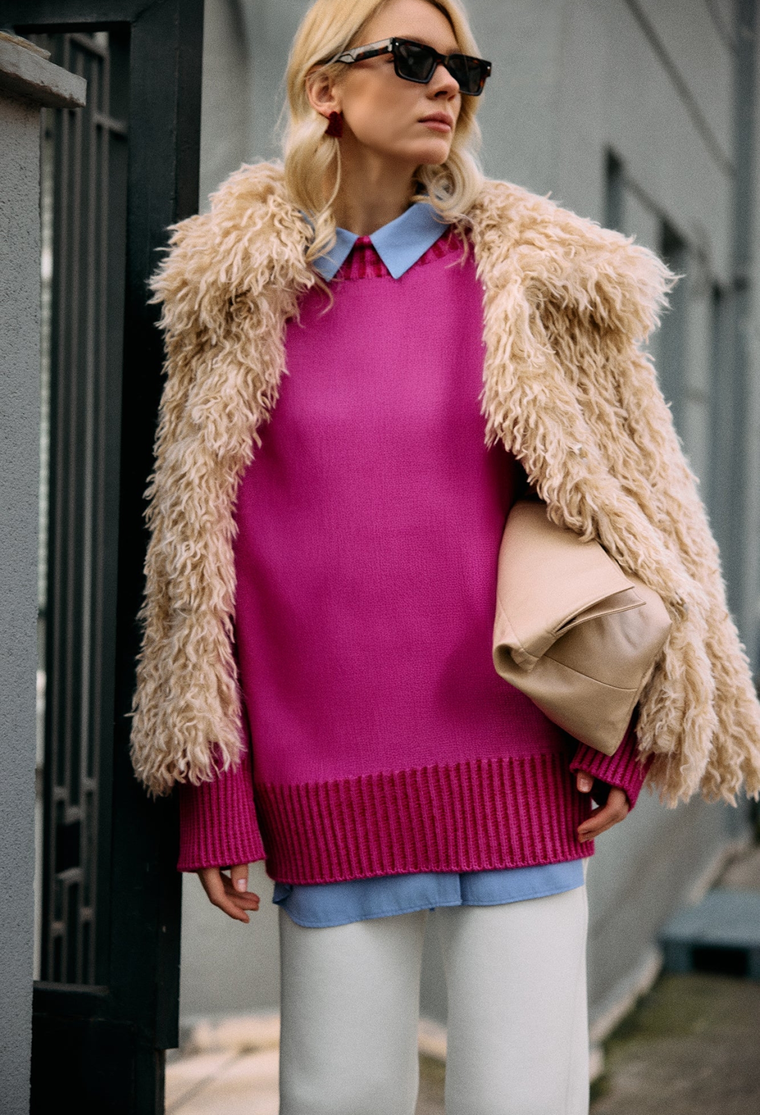 Polo Neck Oversized Fit Tunic - Brand: Touche Prive - Women & Kids, Baby Clothes Wholesale - TheBS Women