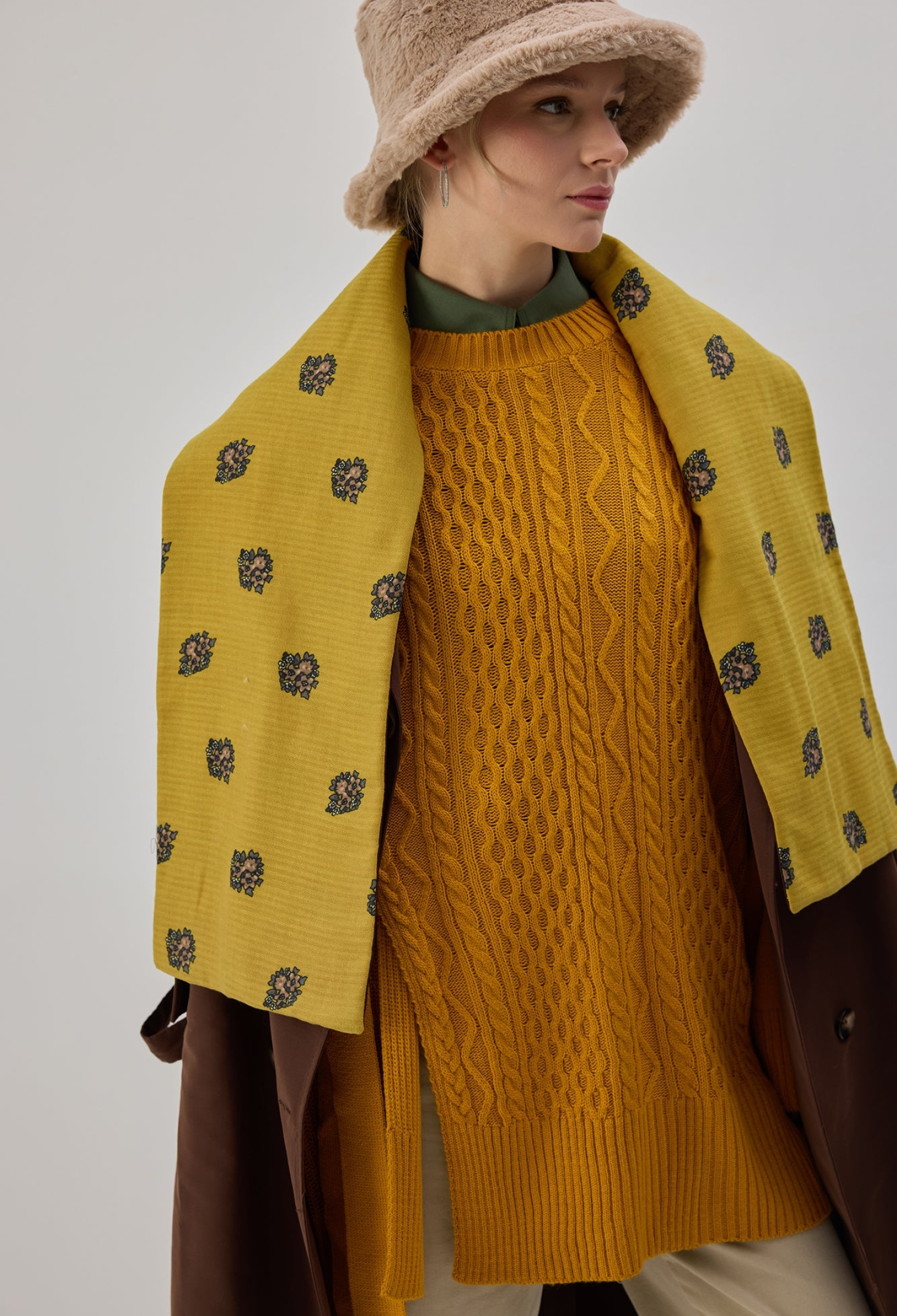 Yellow Casual Modest Elegant Tie Tunic - Brand: Touche Prive - Women & Kids, Baby Clothes Wholesale - TheBS Women