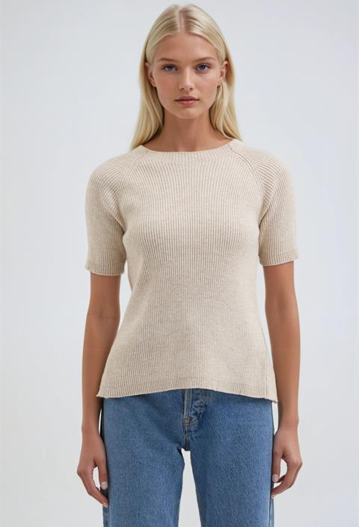 Beige Slim Fit Casual Sweater - Brand: Sobe Istanbul - Women & Kids, Baby Clothes Wholesale - TheBS Women