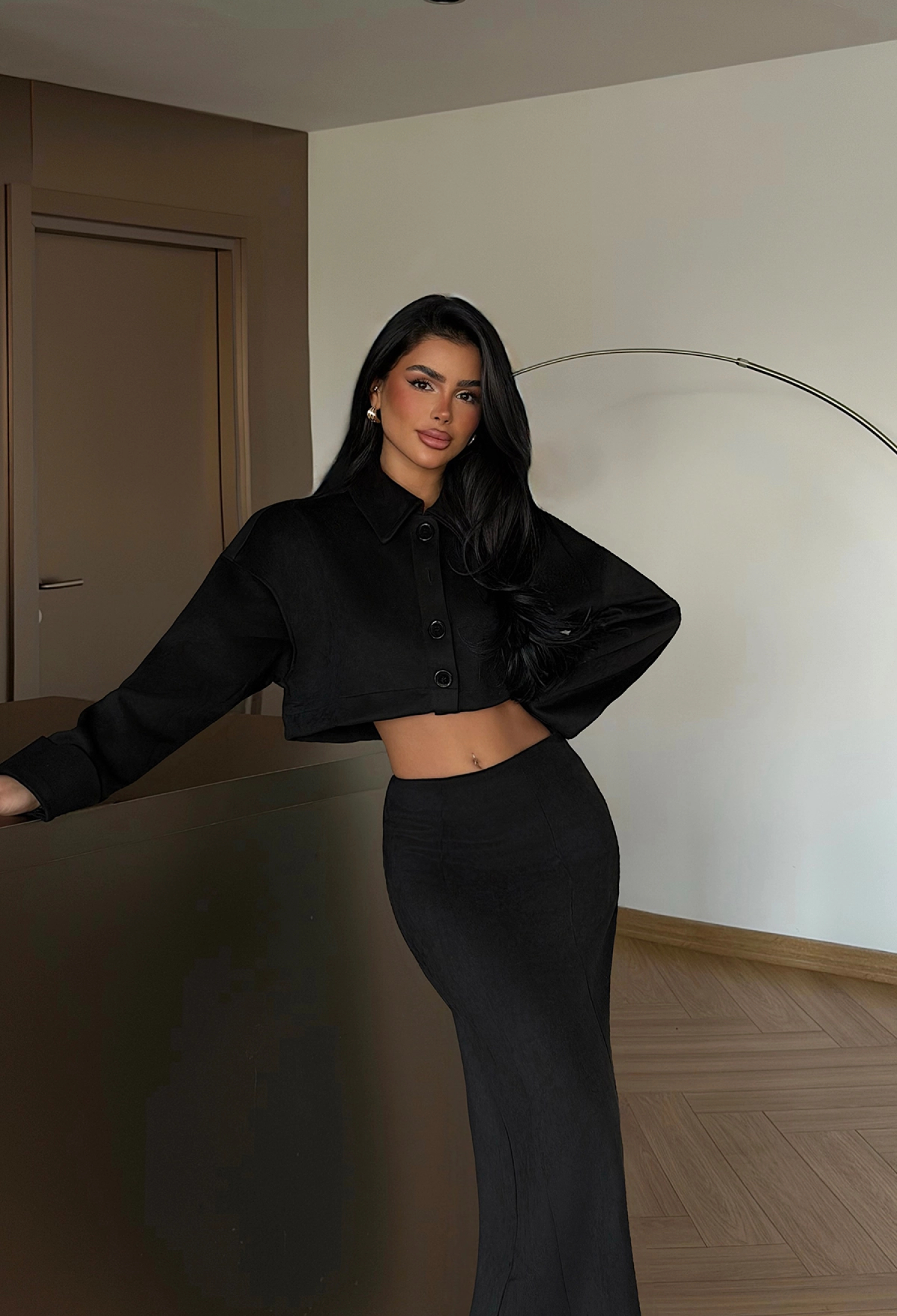 Slim Fit Mermaid Maxi Skirt Set - Brand: EYYO ATELIER - Women & Kids, Baby Clothes Wholesale - TheBS Women