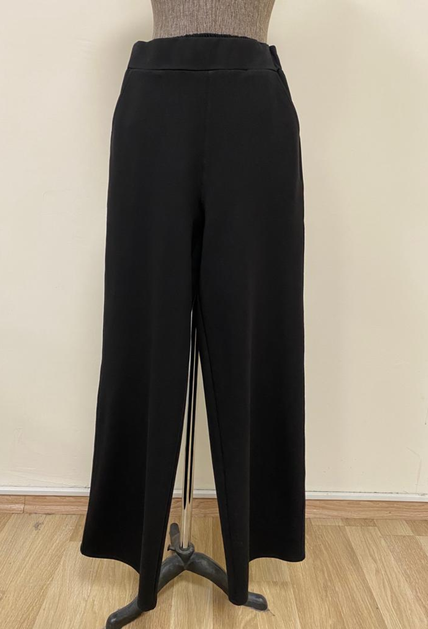 Black Palazzo Pants Wide Leg Pull On - Brand: Puane - Women & Kids, Baby Clothes Wholesale - TheBS Women