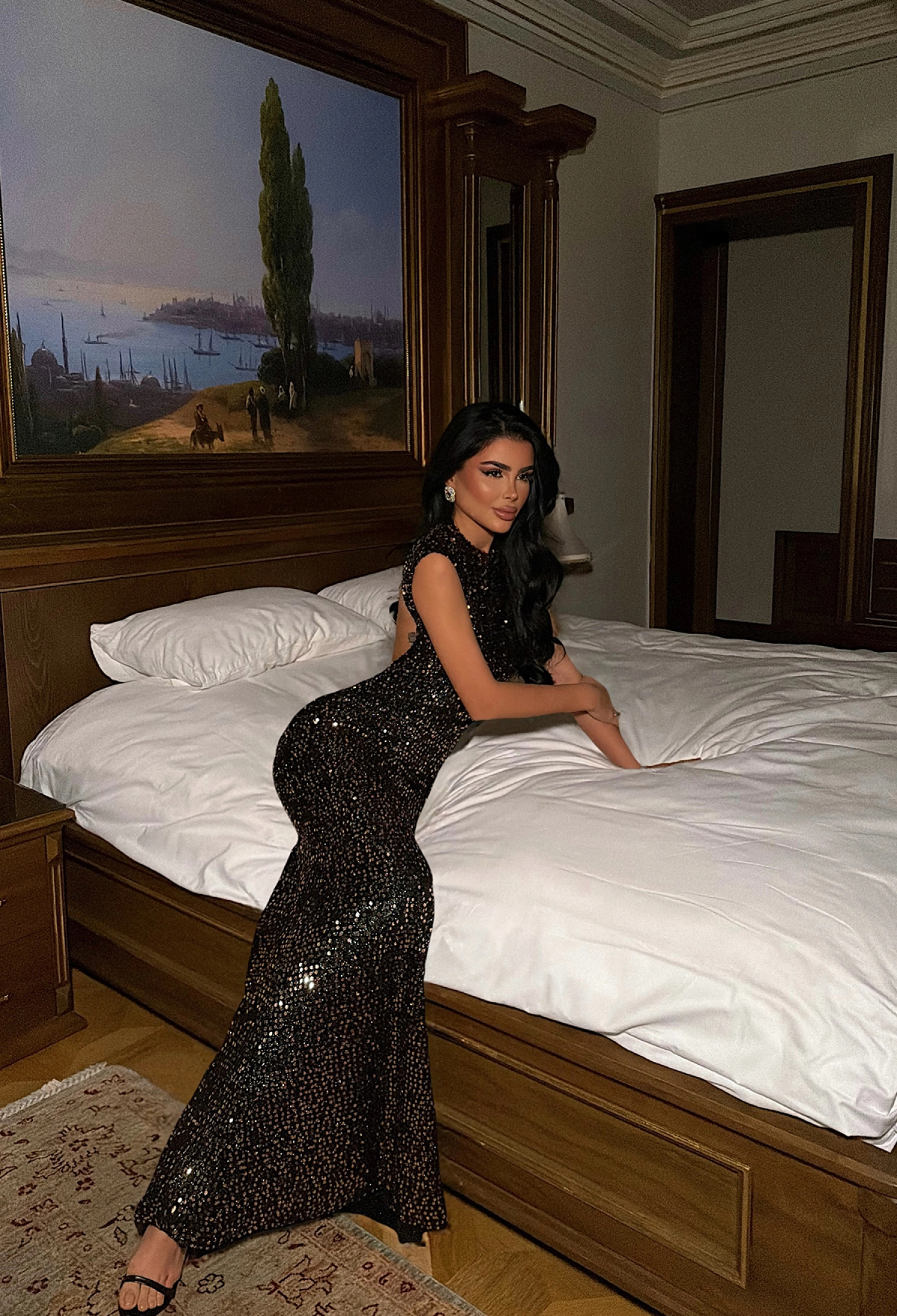 Black Glam Sequined Sheath Dress - Brand: EYYO ATELIER - Women & Kids, Baby Clothes Wholesale - TheBS Women