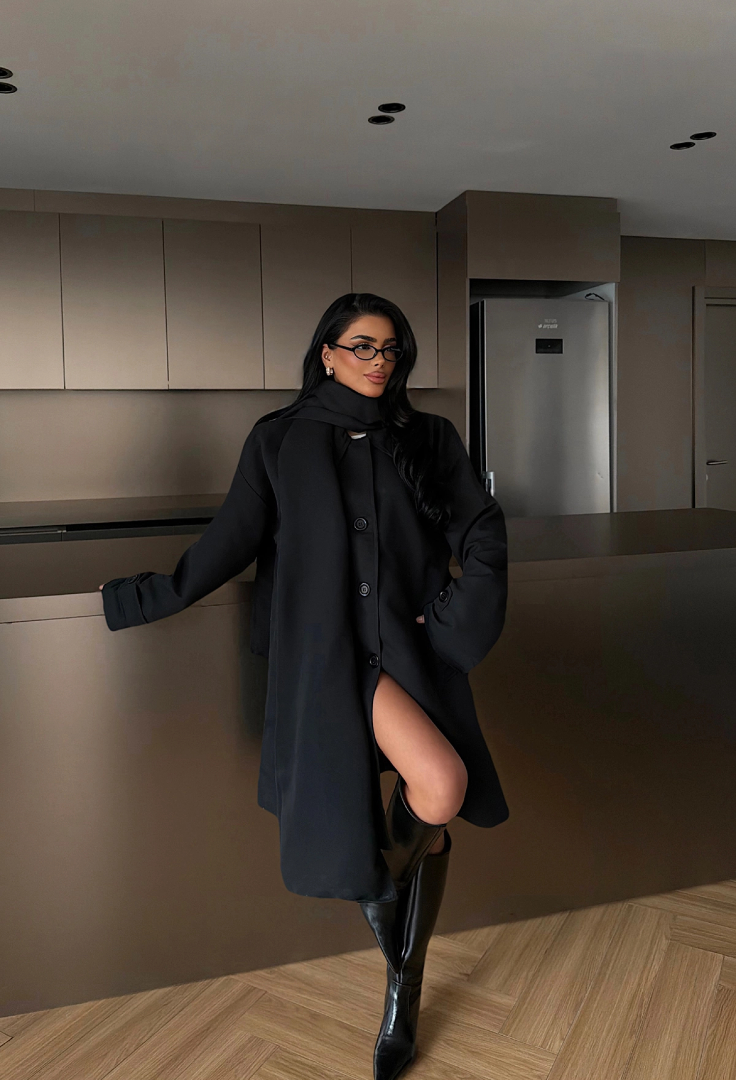 Trenchcoat Elegant Formal Casual Vintage Retro - Brand: EYYO ATELIER - Women & Kids, Baby Clothes Wholesale - TheBS Women