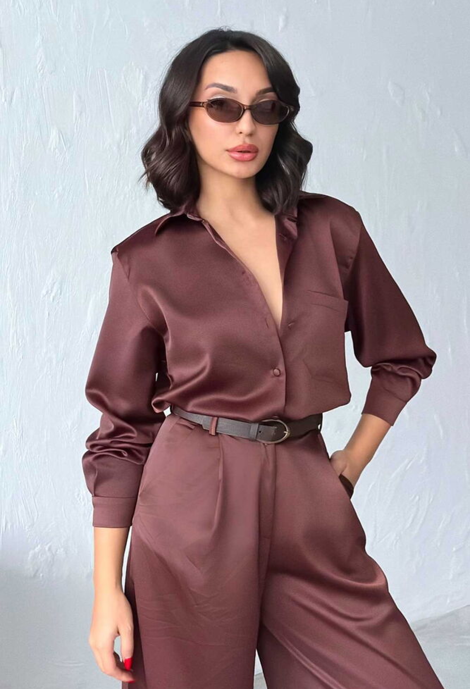 Elegant Buttoned V-Neck Shirt - Brand: Topshow - Women & Kids, Baby Clothes Wholesale - TheBS Women