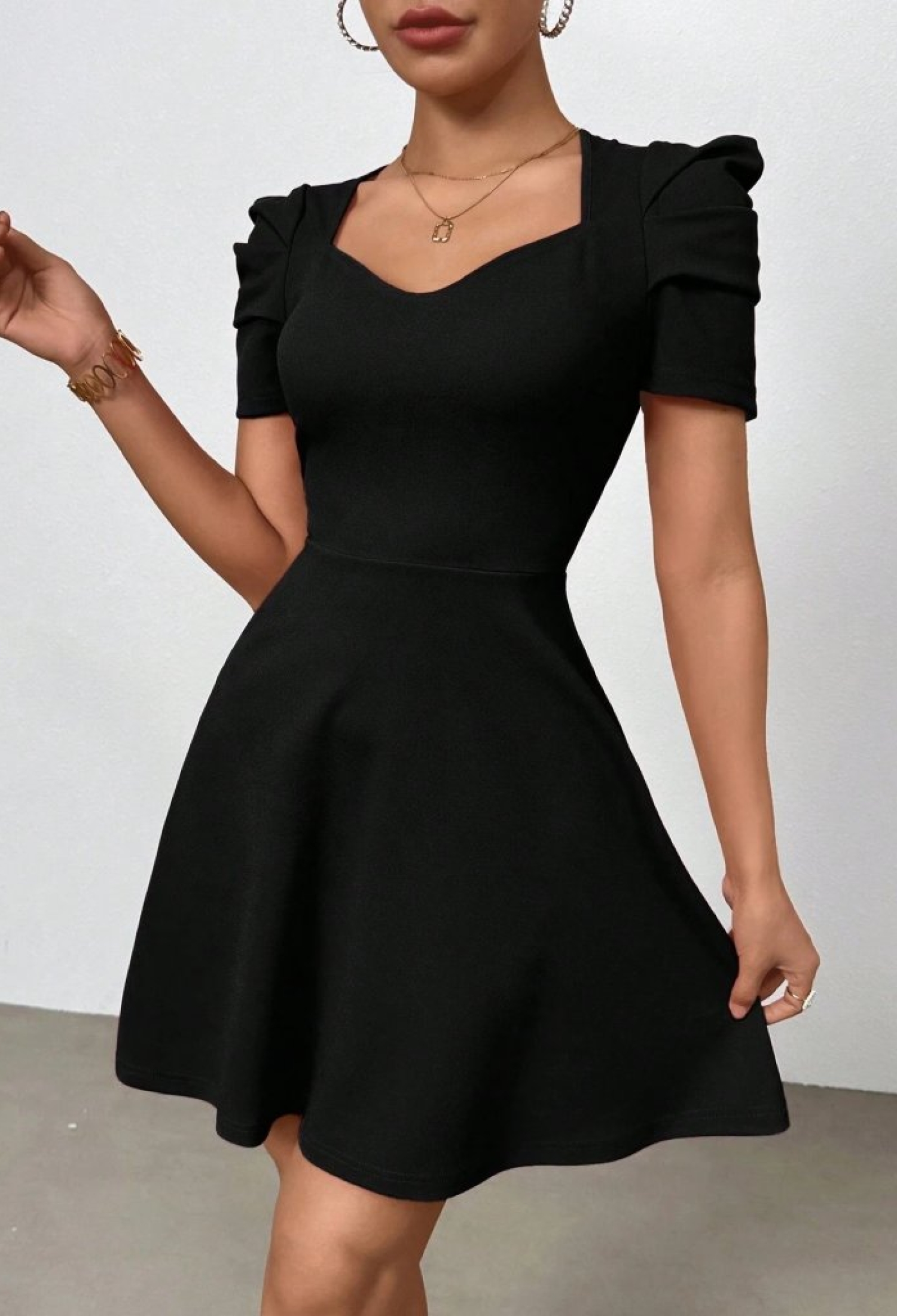 Fit And Flare Mini Dress With Ruffle Sleeve - Brand: Janes - Women & Kids, Baby Clothes Wholesale - TheBS Women